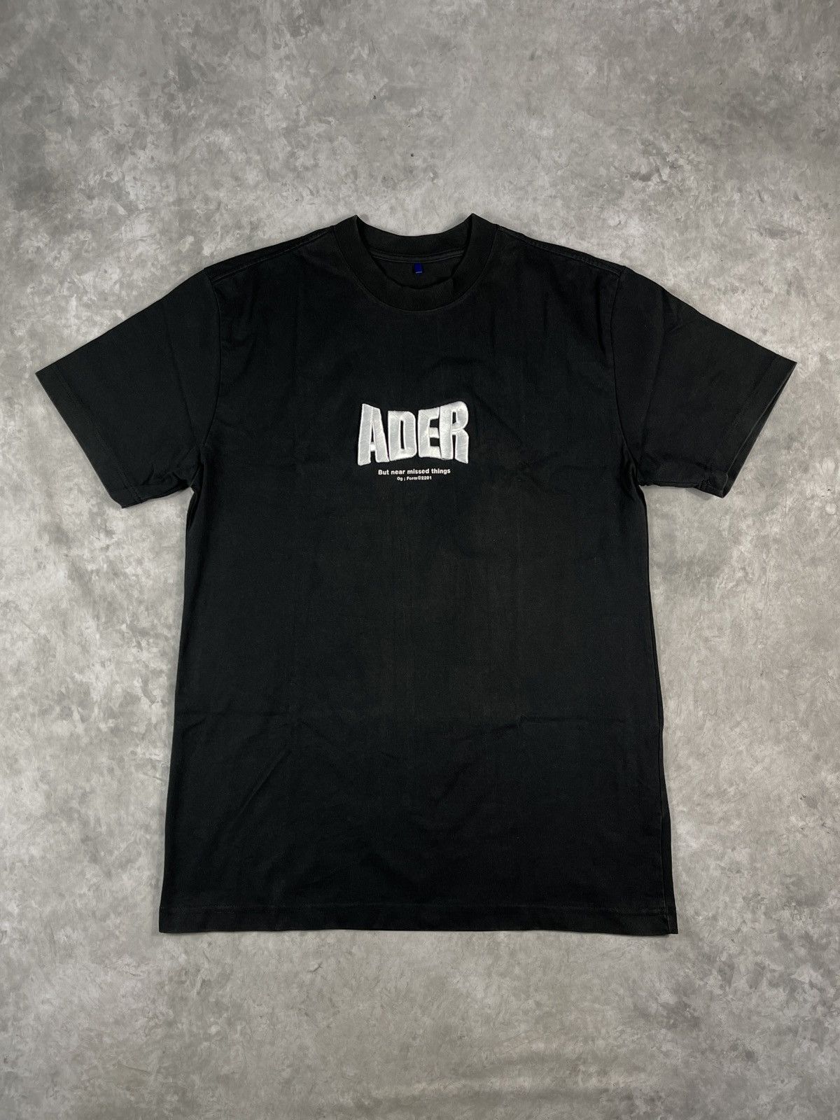 Ader Error F/W 2020 Center Logo Embroidered Tee - Tops