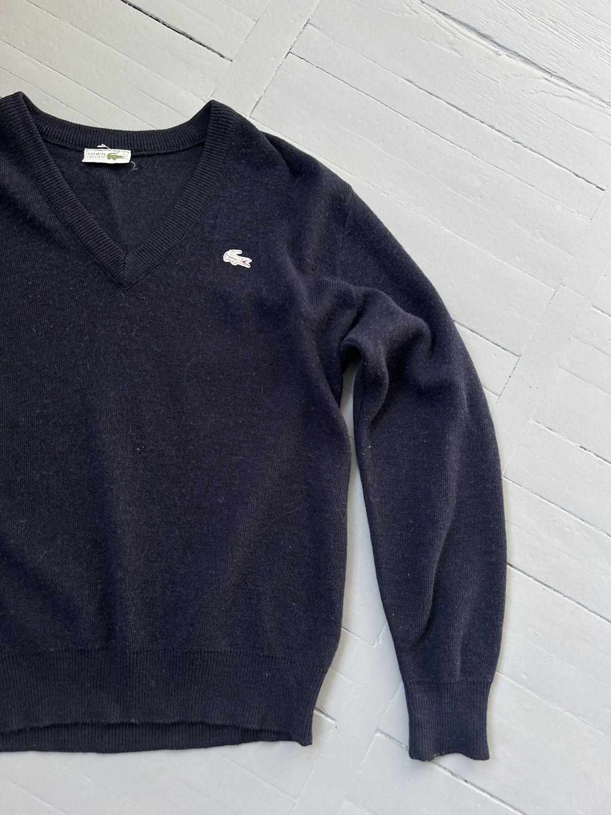 Lacoste × Vintage Lacoste knit sweater wool Size US L / EU 52-54 / 3 - 3 Thumbnail