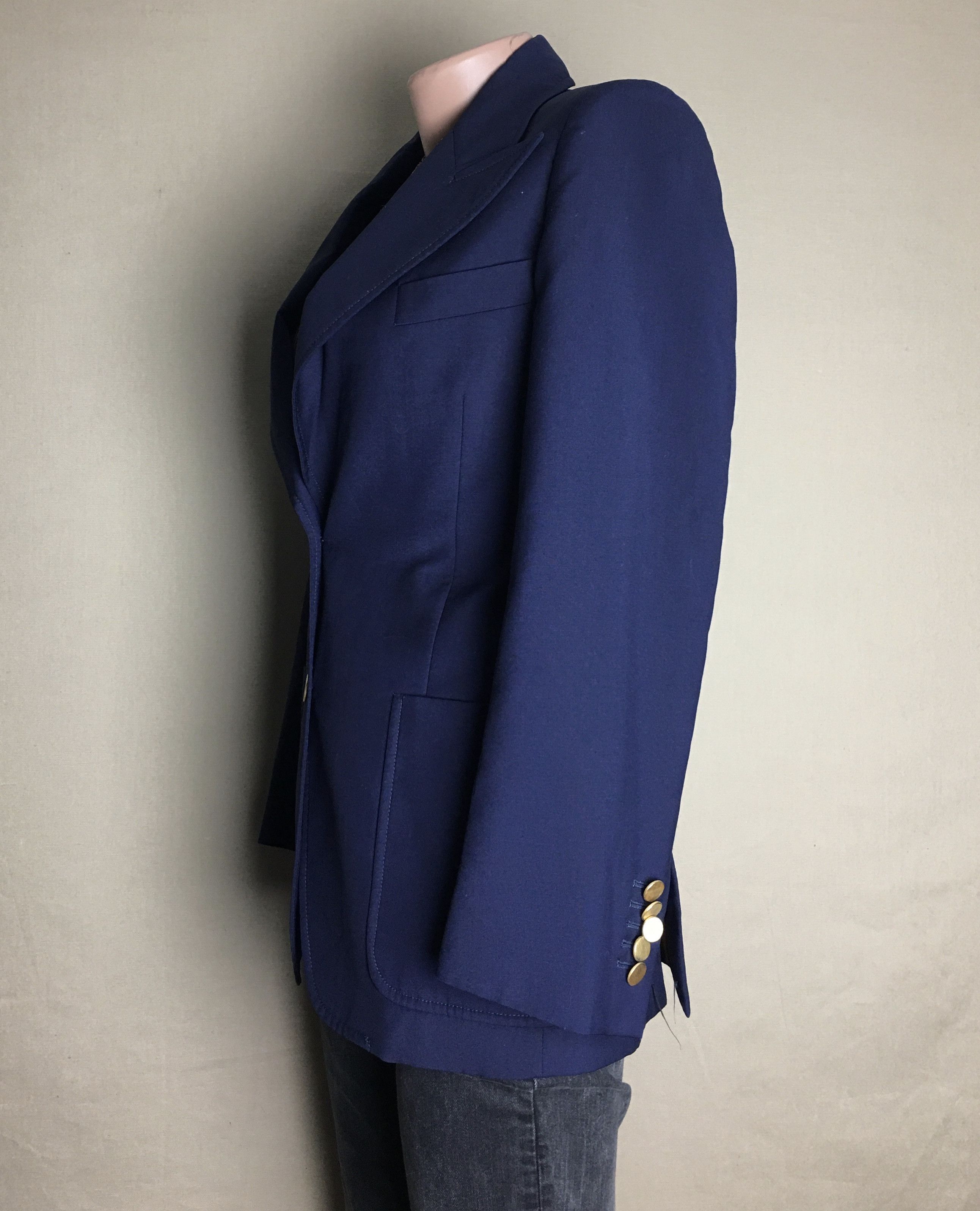Gucci GUCCI Uniform Wool Mohair Jacket Blazer Black Size EU 38 Size S / US 4 / IT 40 - 4 Thumbnail