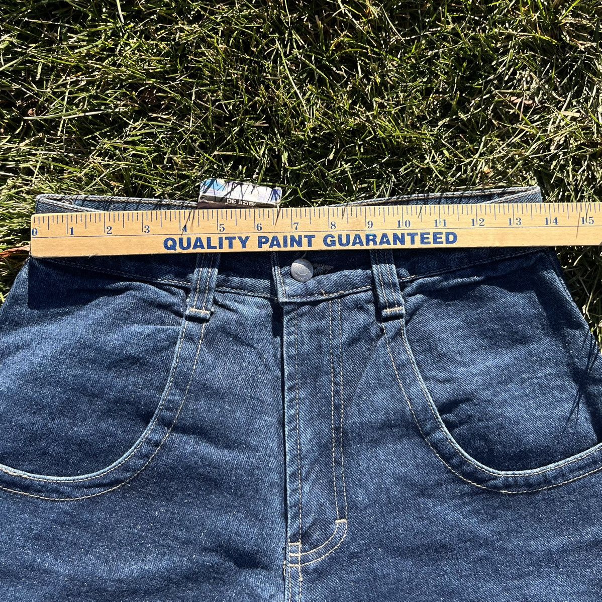 Vintage Brand New Y2K TUFF GUY Baggy Denim Shorts Size US 28 / EU 44 - 7 Thumbnail