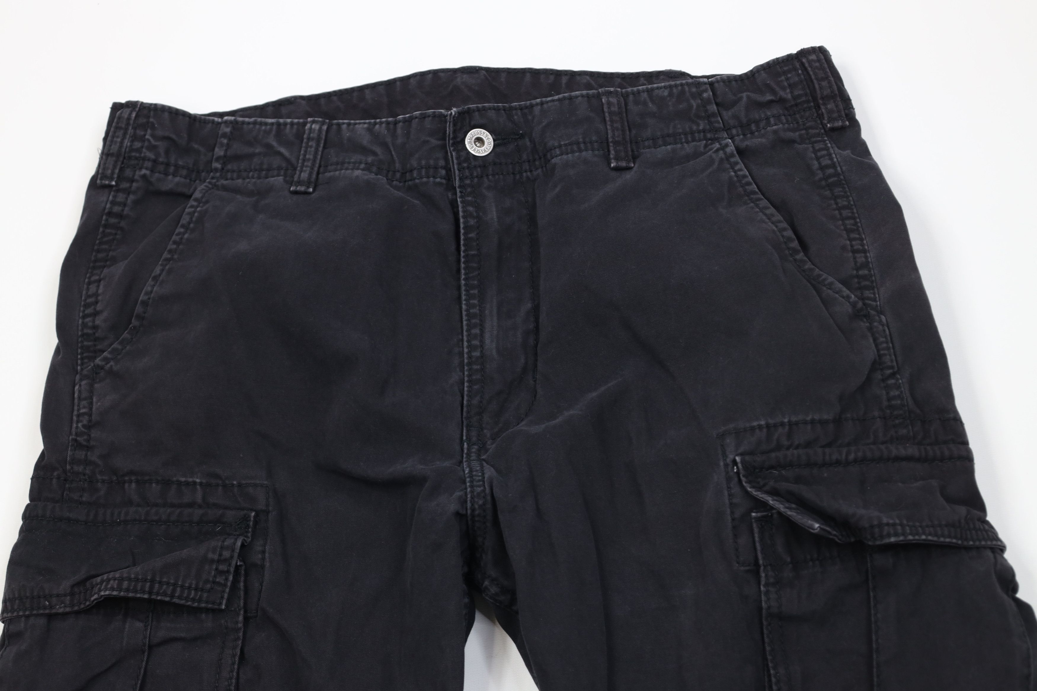 Levi's Vintage Y2K Levis Loose Wide Leg Cargo Pants Gray Cotton Size US 34 / EU 50 - 2 Thumbnail