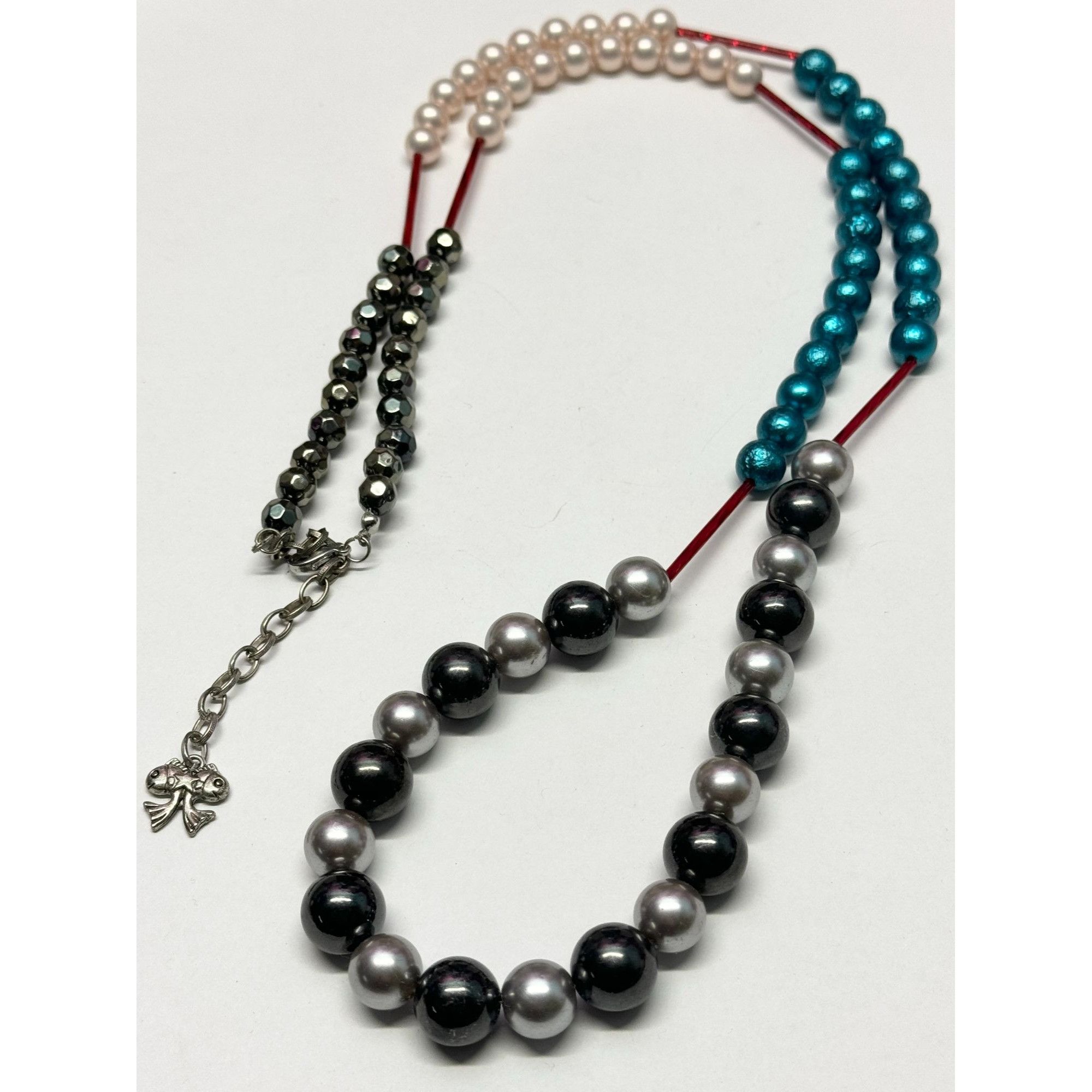 Vintage colorful beaded necklace