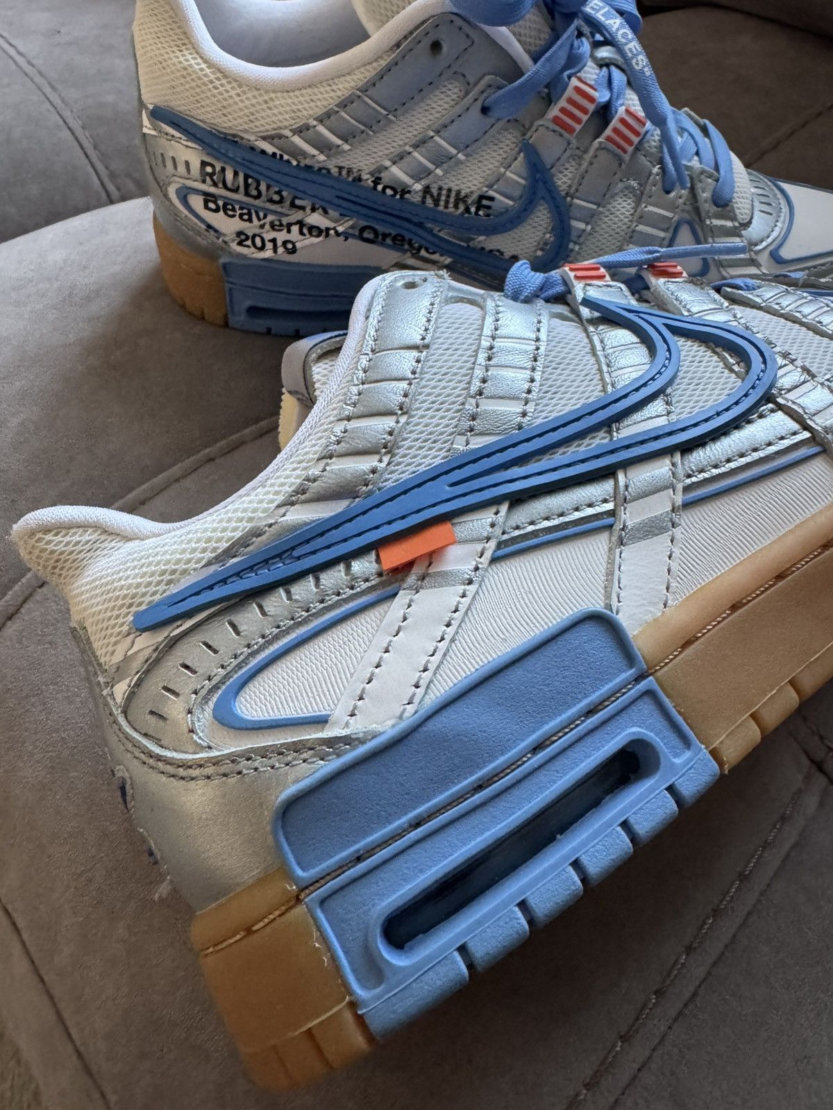 Off-White NIKE X OFF-WHITE DUNK UNC sz US9 UK8 only tried on see phot Size US 9 / EU 42 - 2 Thumbnail