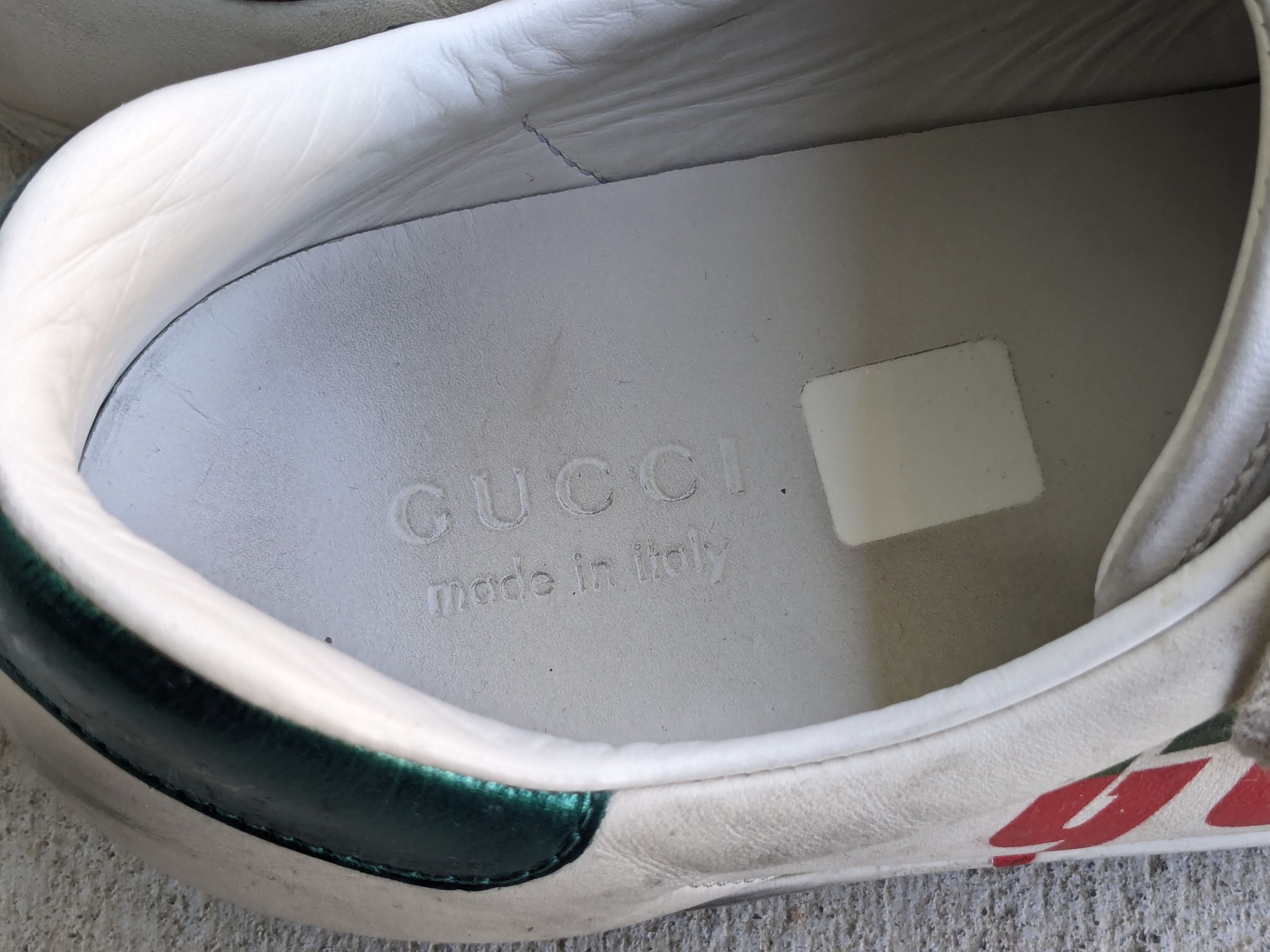 Gucci Gucci Ace Sneakers White 11 Distressed Low Tops Leather Size US 11 / EU 44 - 10 Thumbnail