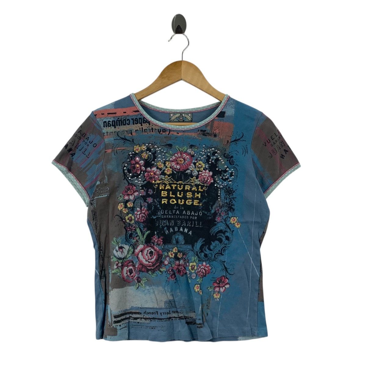 Other VANILLA SUGAR Juan Bar Habana Bling Over Print Tee Shirt Top Size M / US 6-8 / IT 42-44 - 3 Thumbnail