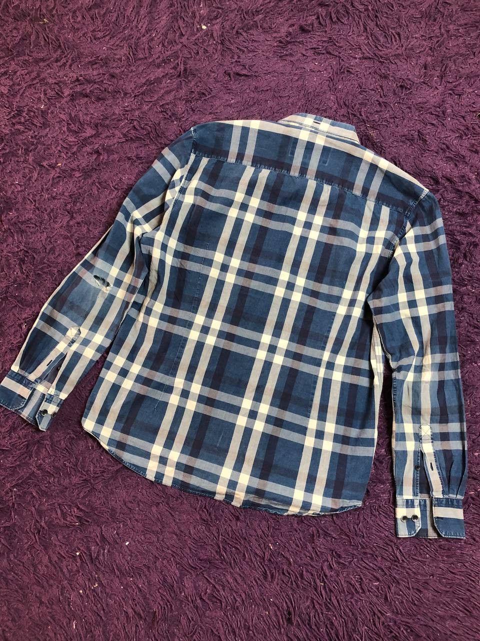 Barbour Vintage Y2K Barbour print shirt luxury slim fit streetwear Size US L / EU 52-54 / 3 - 17 Thumbnail