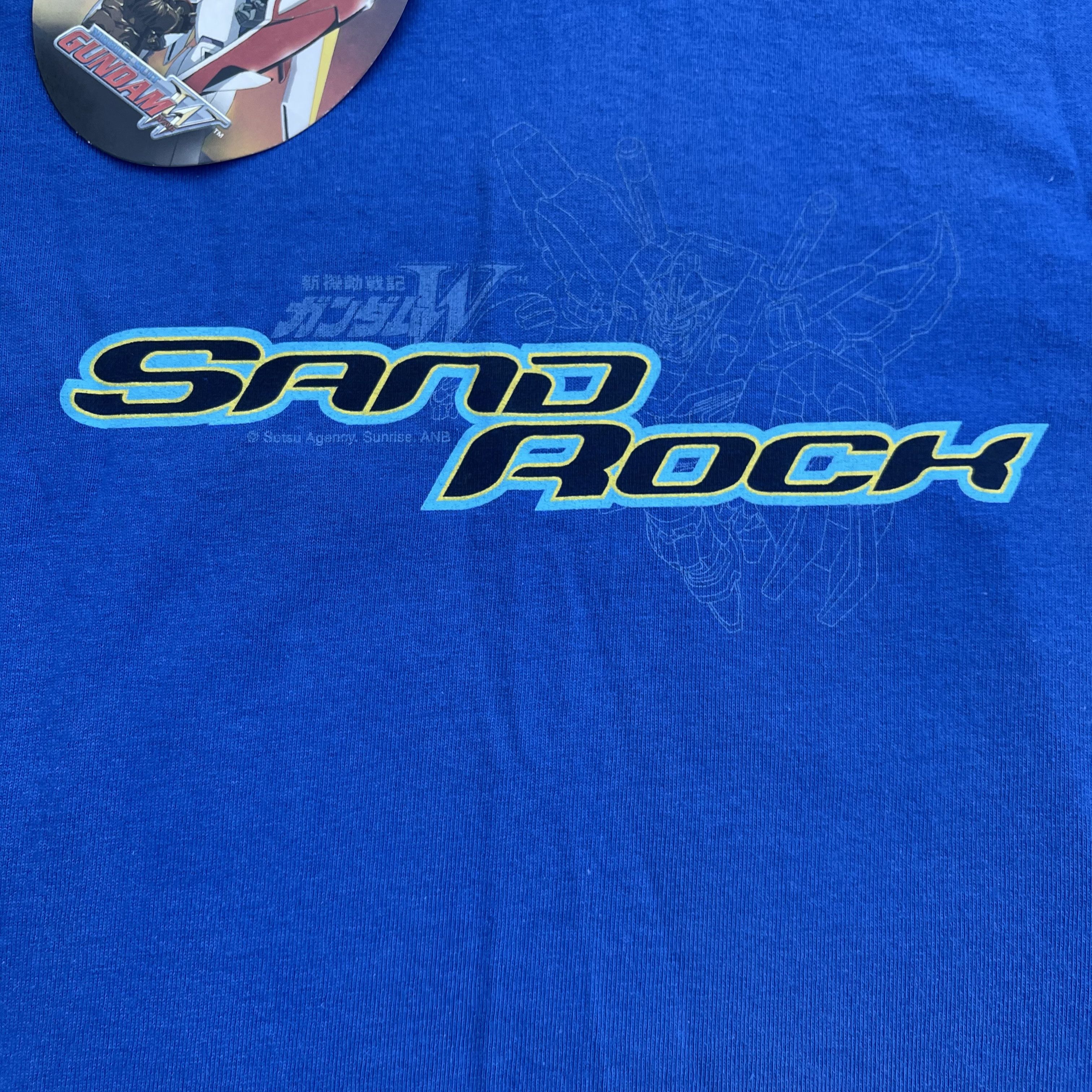 Vintage Vintage 1995 Mobile Suit Gundam Wing Sandrock Anime T-shirt Size US L / EU 52-54 / 3 - 8 Thumbnail