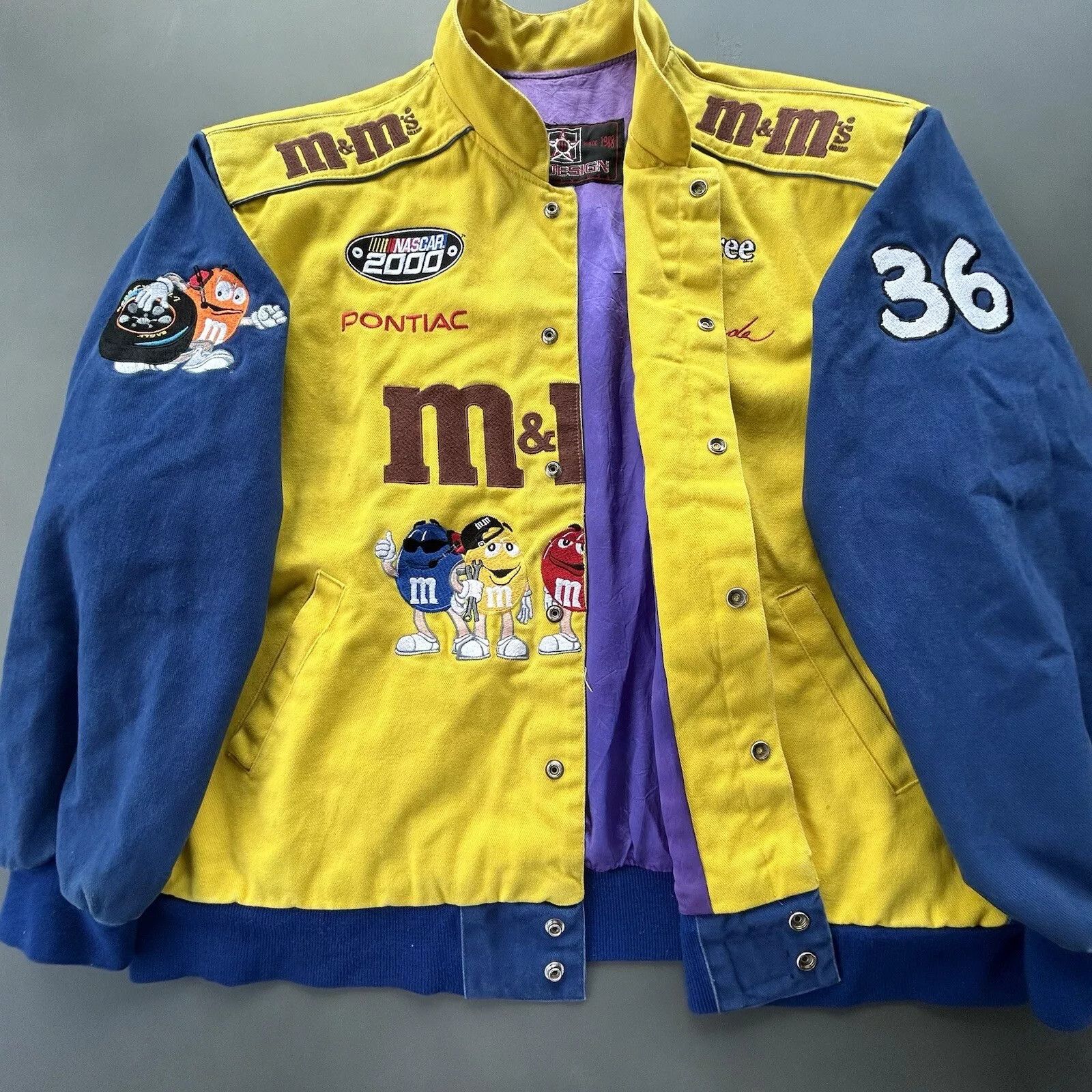 NASCAR Vintage JH Design Nascar M&M’s Ken Schrader #36 Size US XXL / EU 58 / 5 - 8 Thumbnail