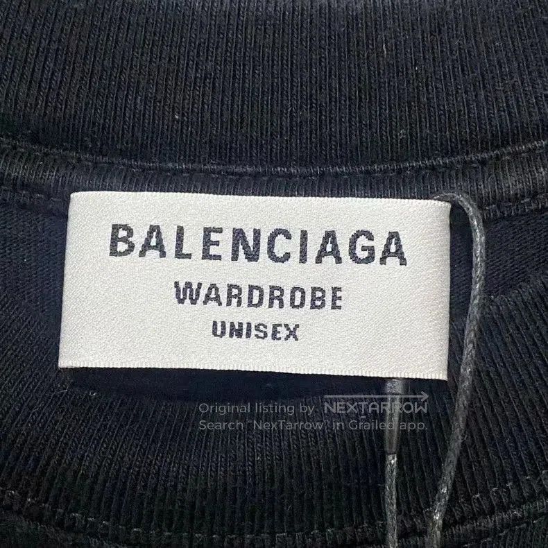 Balenciaga Balenciaga Black Logo Short Sleeve Tee. Size US S / EU 44-46 / 1 - 6 Thumbnail
