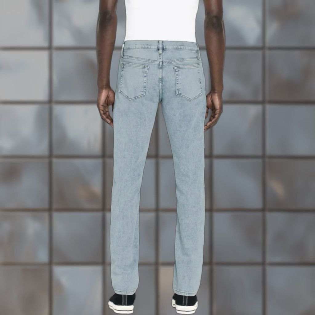 Frame VINTAGE FRAME L’Homme Slim Finn Signature Straight Leg Jeans Men 31 Blue Denim Slimming 33in Inseam Mens Size US 31 - 1 Thumbnail
