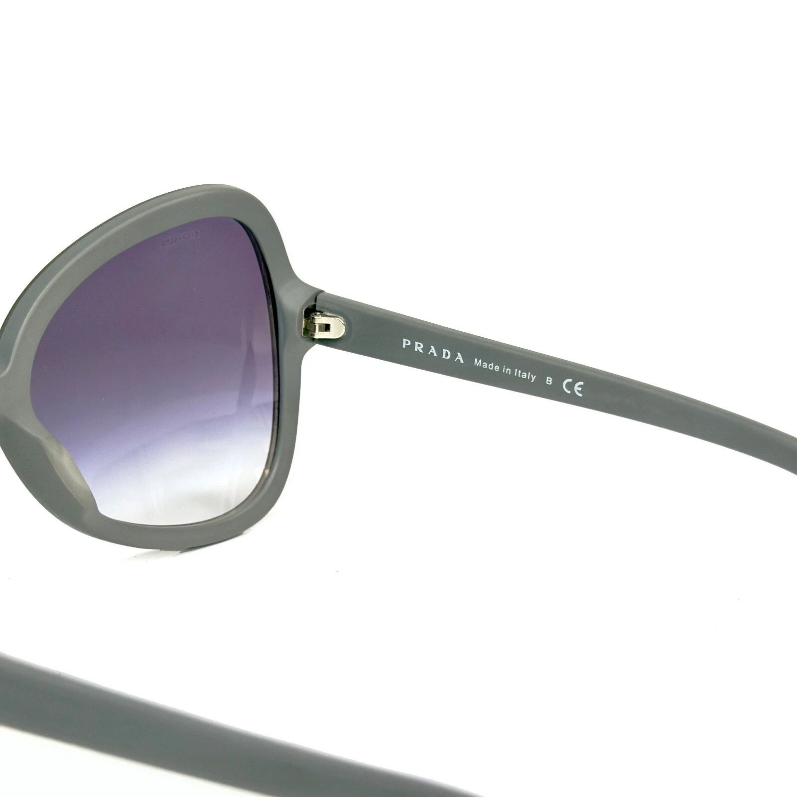 Prada PRADA PR05SS SOFT POP 05S Triangle Matte Grey Violet 05SS Size ONE SIZE - 4 Thumbnail