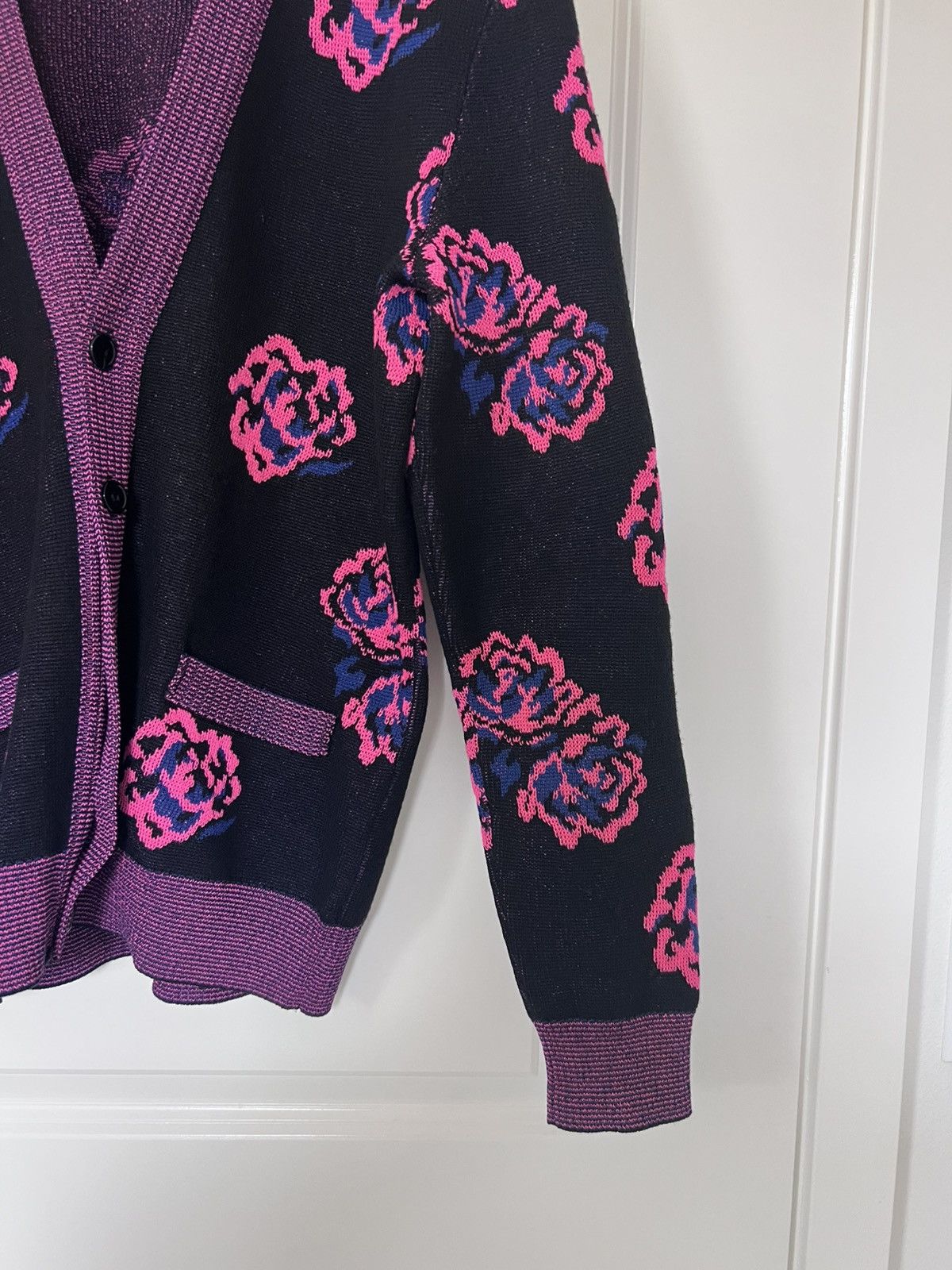 Hedi Slimane × Saint Laurent Paris Saint Laurent Rose Knit Cardigan, Size M Size US M / EU 48-50 / 2 - 9 Thumbnail