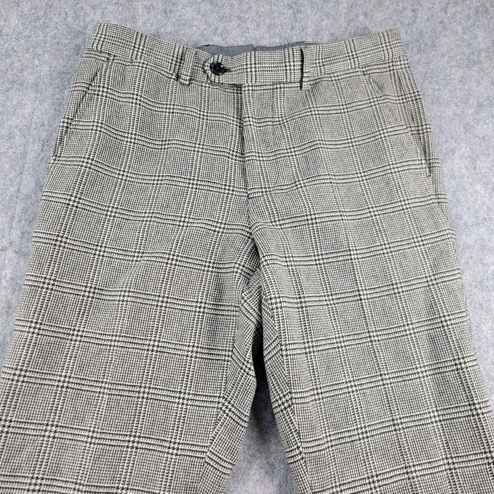 Todd Snyder Todd Snyder Plaid Wool Trouser Multi Cream Black *Read* Size US 31 - 4 Thumbnail