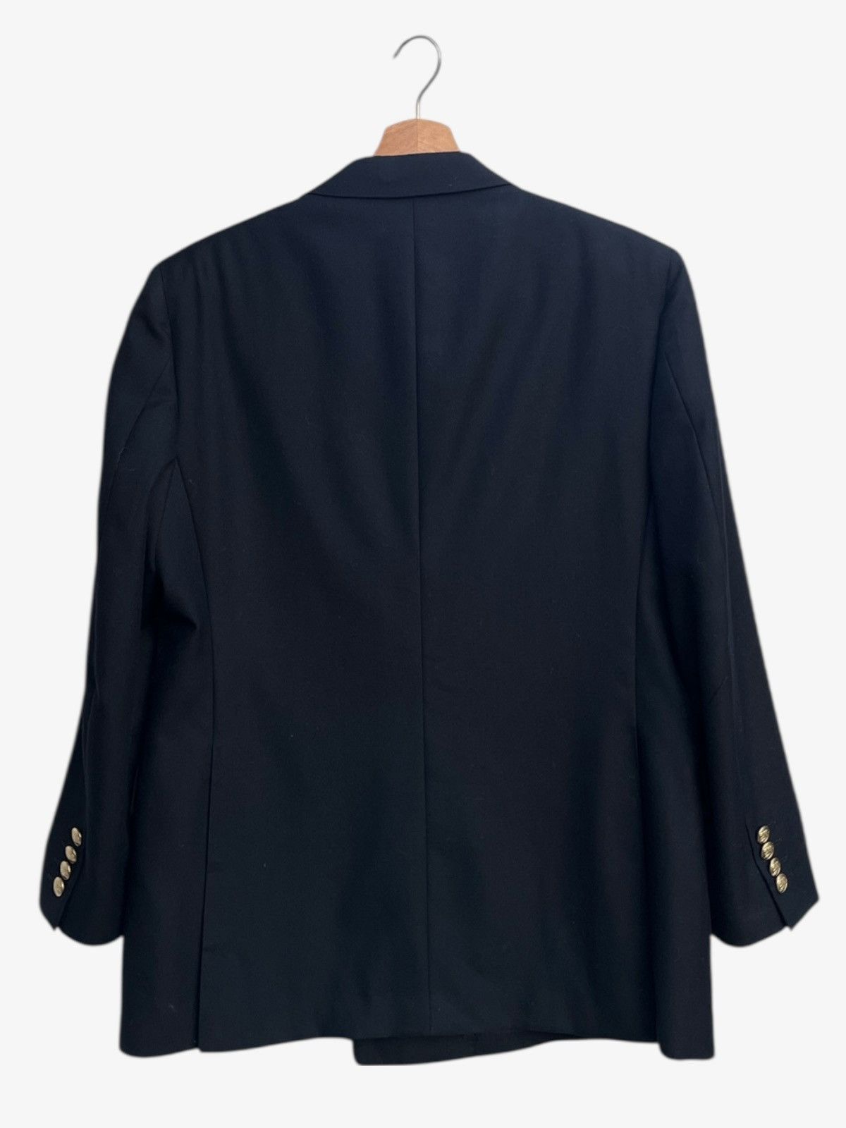 Burberry Burberrys Navy Double Breasted Tasmania Wool Golden Buttons Size US S / EU 44-46 / 1 - 5 Thumbnail