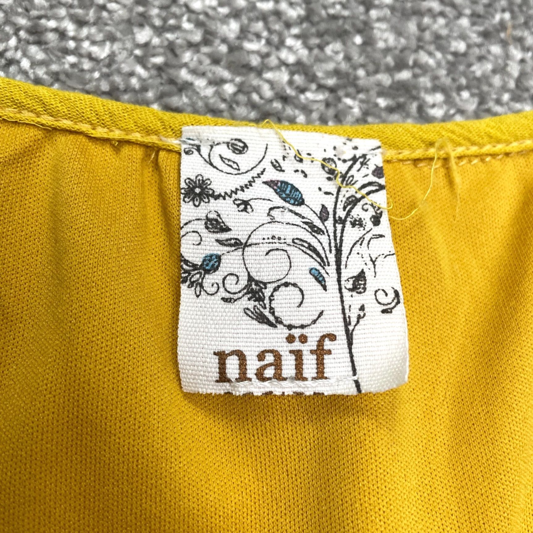 Anthropologie VINTAGE Anthropologie Boho Crochet Midi Dress Womens 12 Mustard Yellow Rayon Casual Summer Size XL / US 12-14 / IT 48-50 - 6 Thumbnail