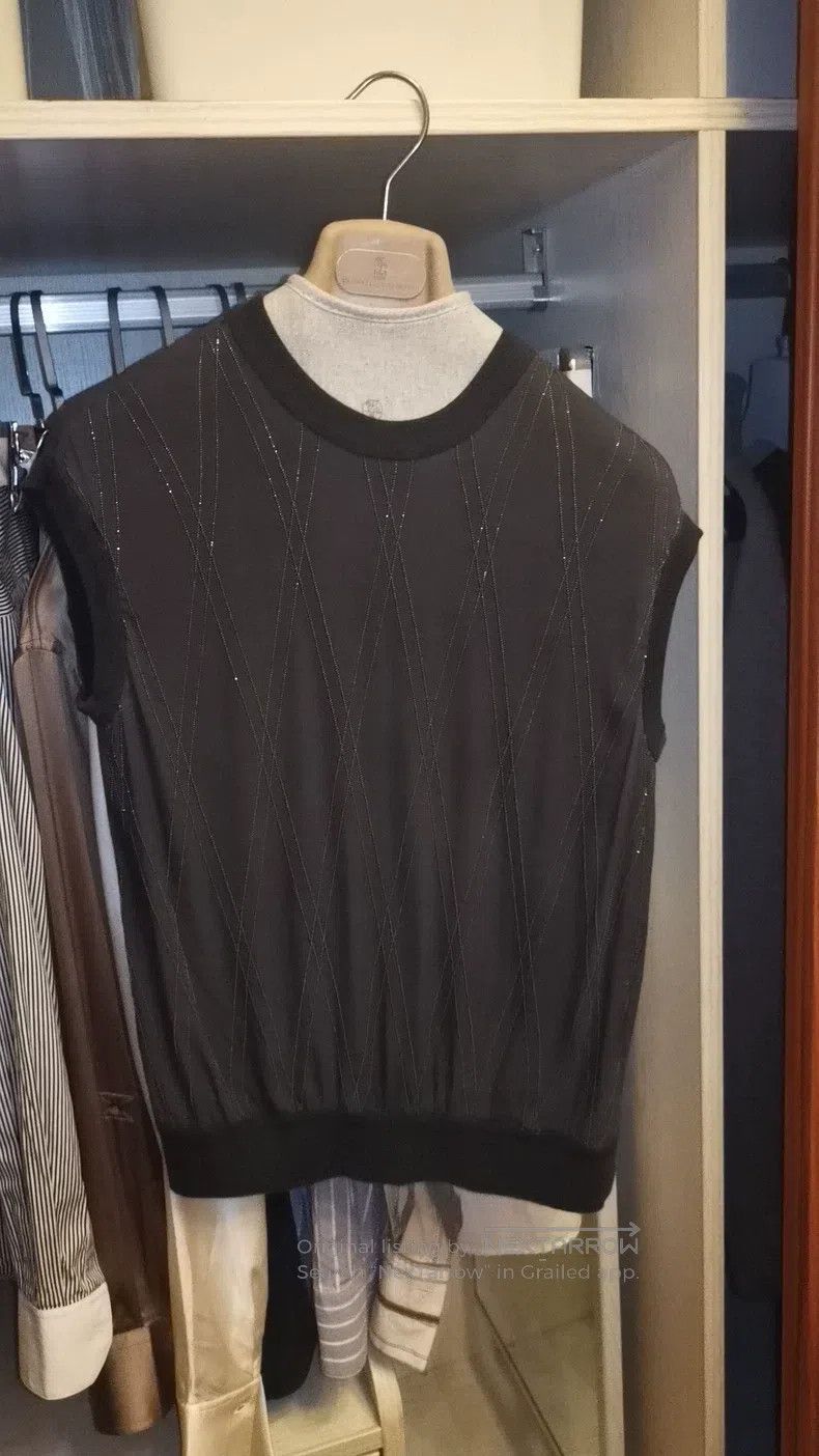 Brunello Cucinelli Brunello Cucinelli Silk T-Shirt Size S / US 4 / IT 40 - 1 Thumbnail