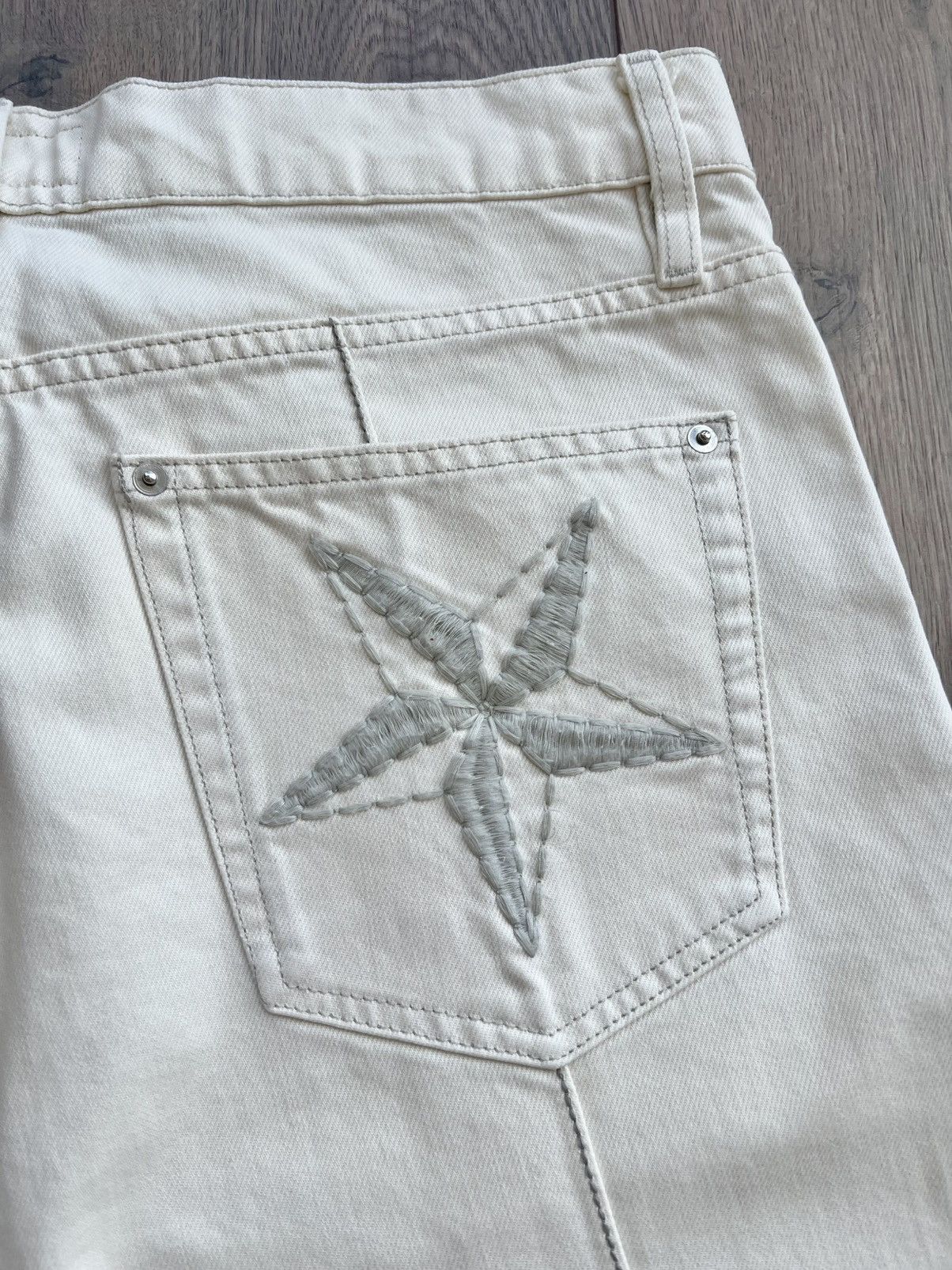 Corteiz Corteiz C-Star Denim Jeans “White” Large Size US 34 / EU 50 - 7 Thumbnail
