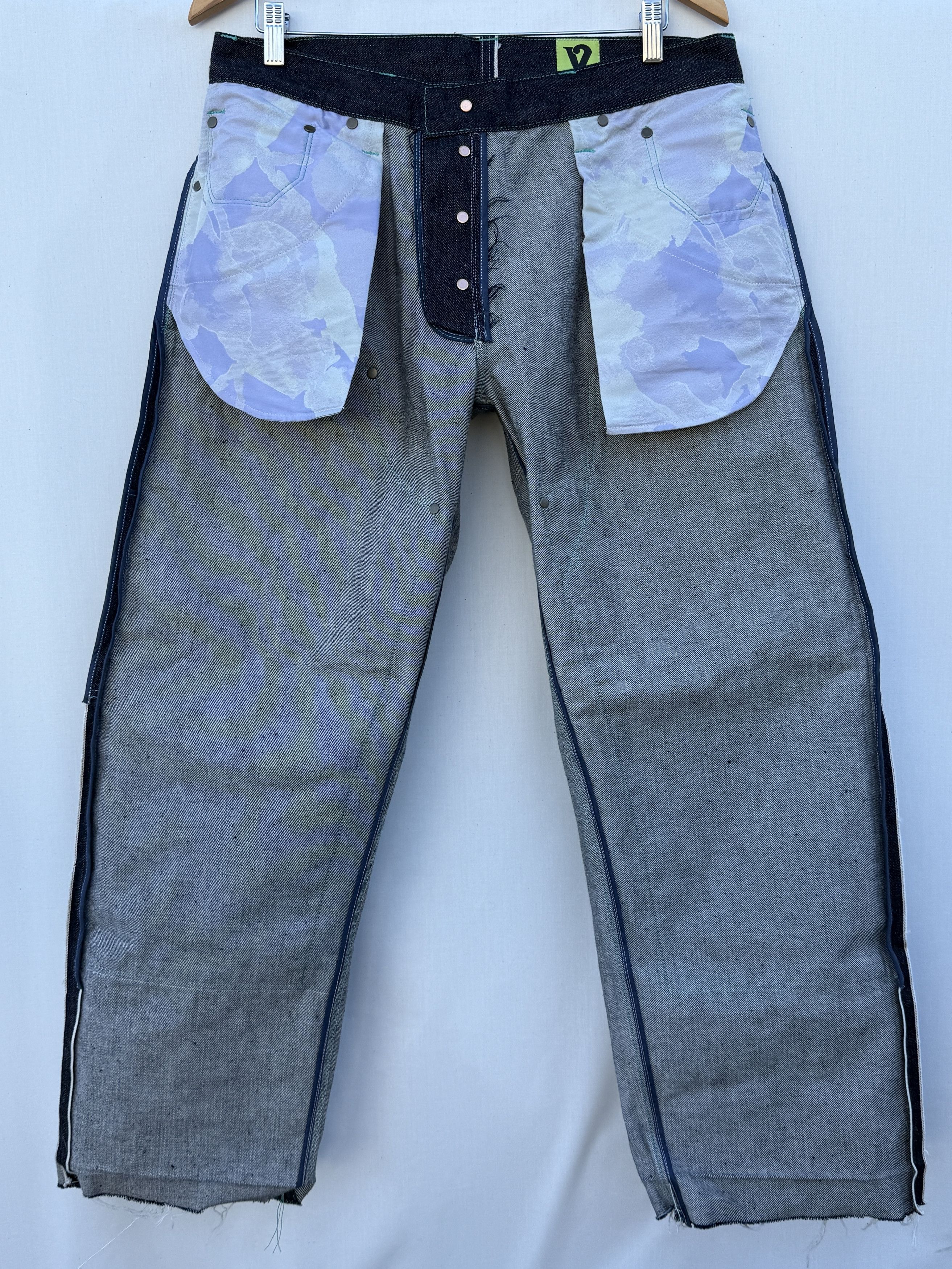 Other Vimeux Teal Japanese Selvedge Double Front Jeans Size 34 Size US 34 / EU 50 - 3 Thumbnail