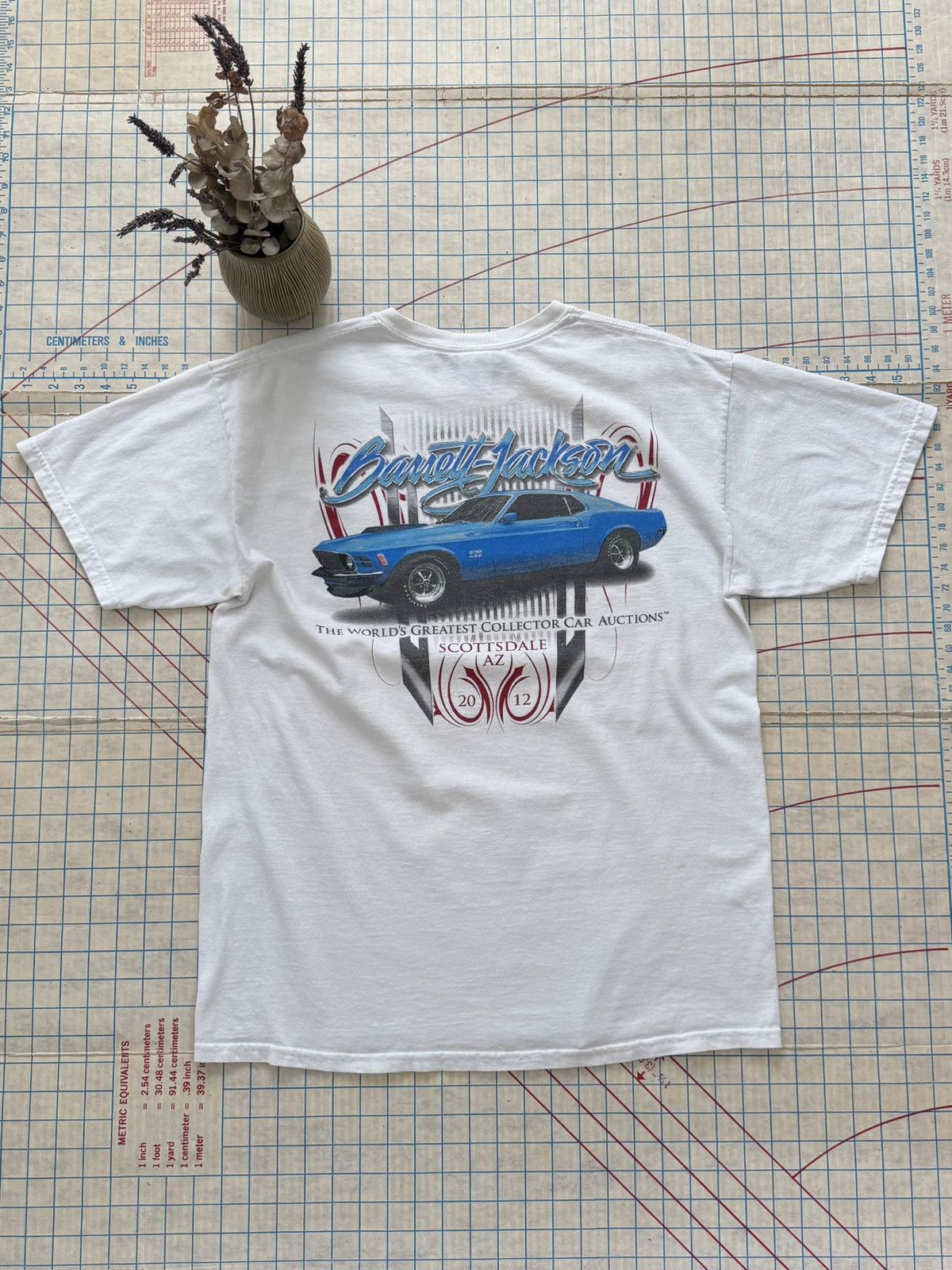 Vintage Barrett Jackson Collector Car Auction Graphic Tee Large Whit Size US L / EU 52-54 / 3 - 2 Thumbnail
