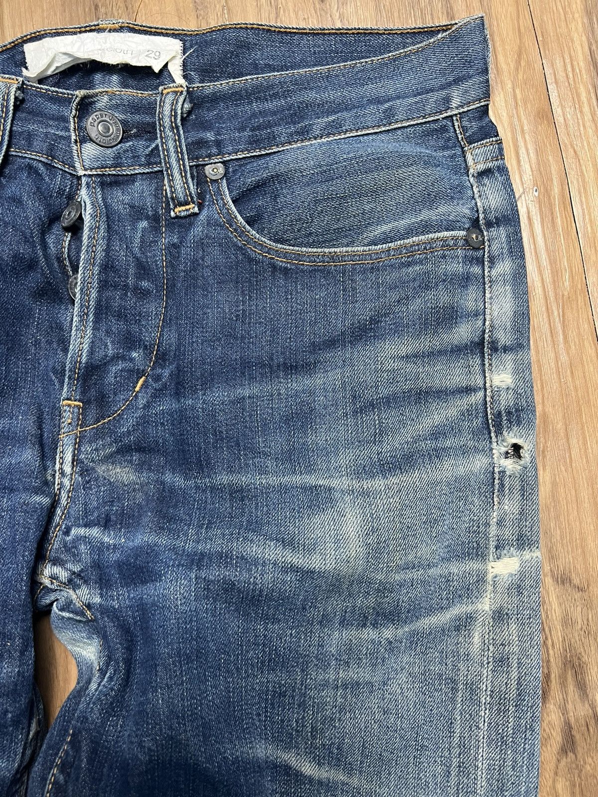 Paper Denim & Cloth Vintage Paper Denim & Cloth MadeInUSA Straight Leg Jeans(45) Size US 29 - 4 Thumbnail