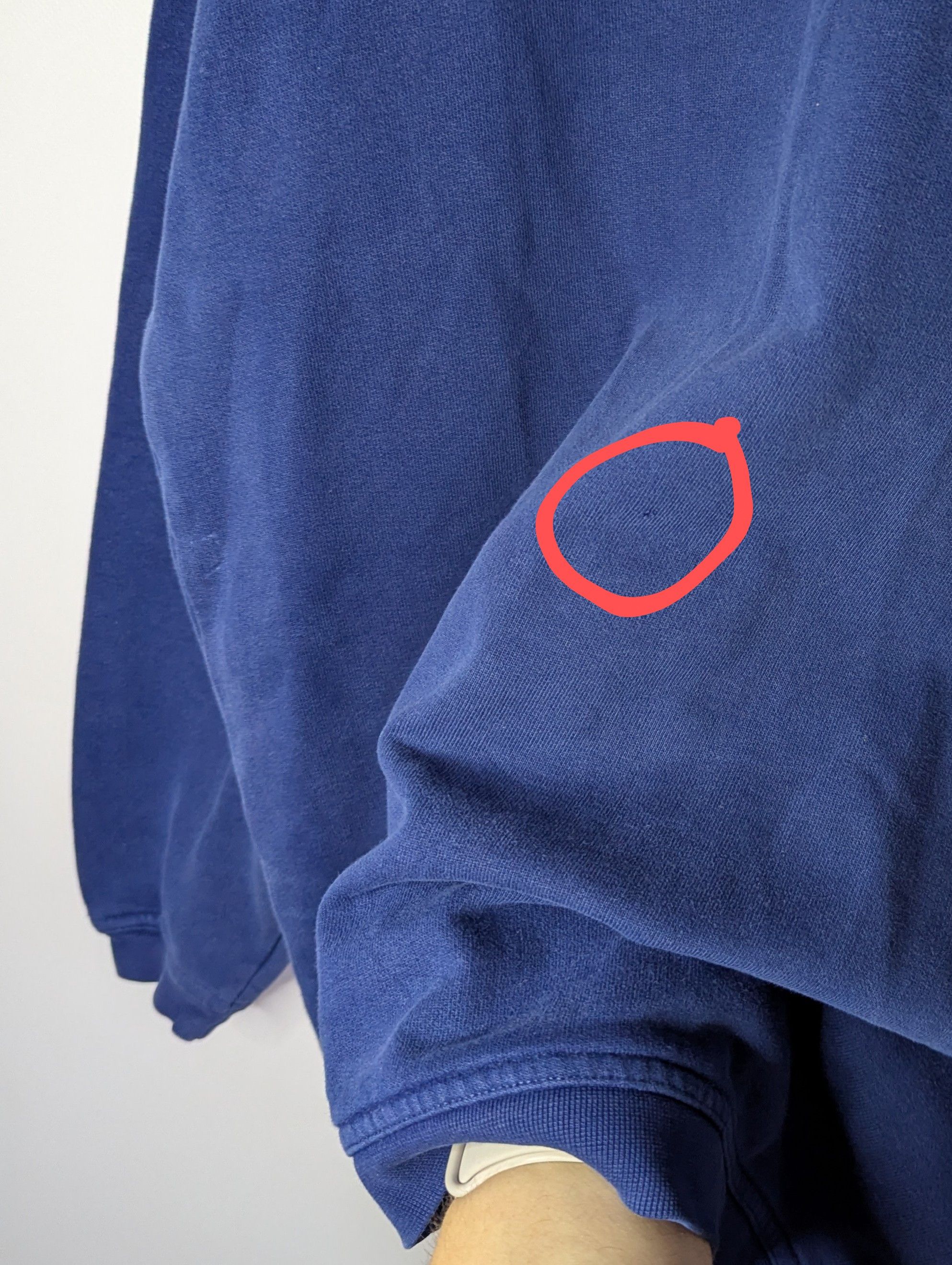 Nike × Vintage Women's Dark Blue Oversized Sweatshirt with Big Logo Swoosh Size M / US 6-8 / IT 42-44 - 7 Thumbnail
