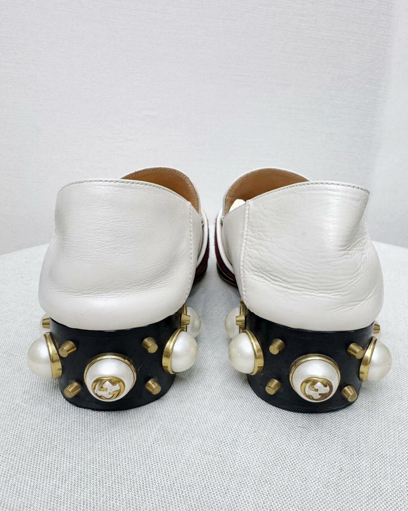 Gucci Gucci pearl loafers Size US 6.5 / IT 36.5 - 2 Thumbnail