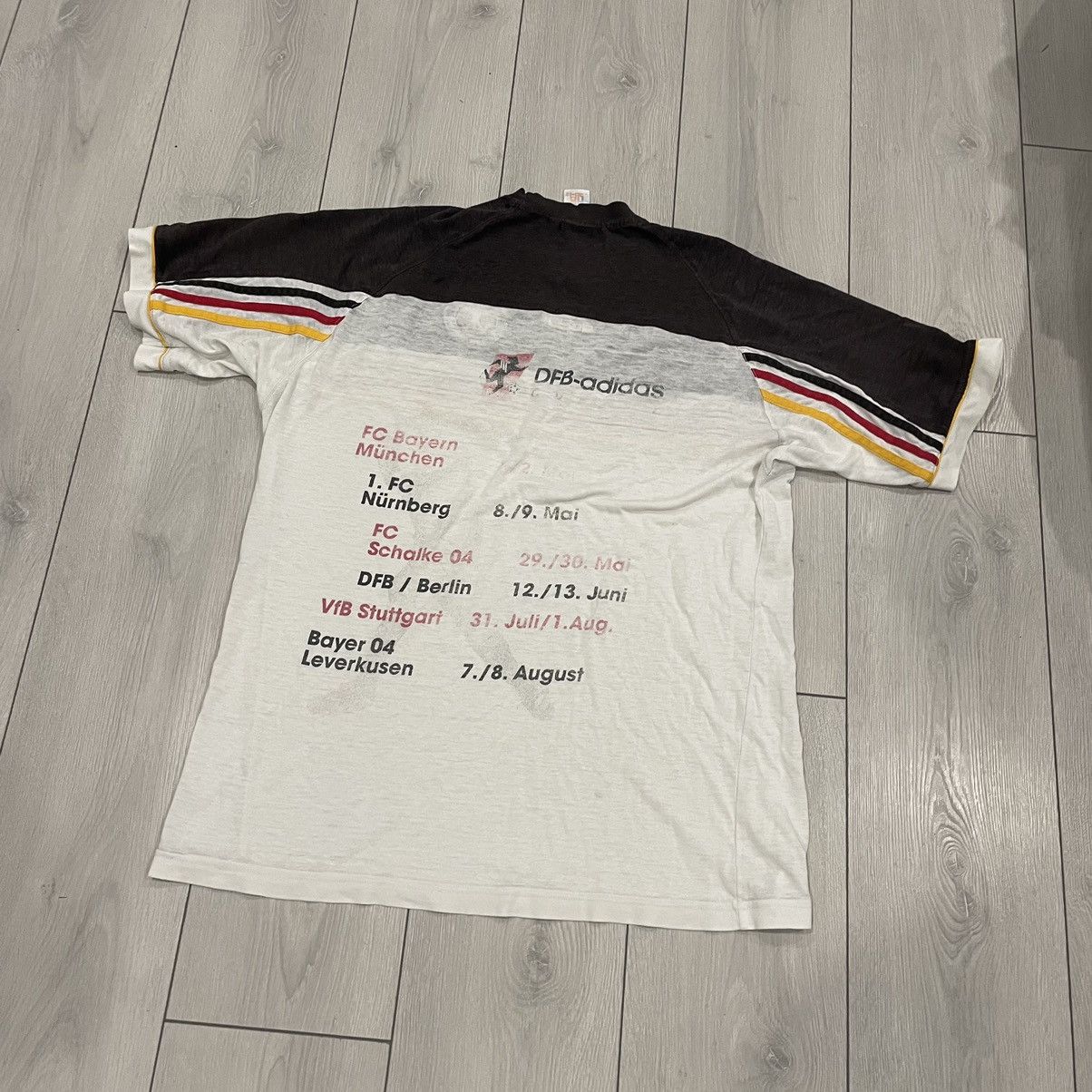 Adidas × Vintage Rare 90s GERMANY 🇩🇪 DFB adidas tee jersey shirt GERMANIA Size US L / EU 52-54 / 3 - 2 Thumbnail