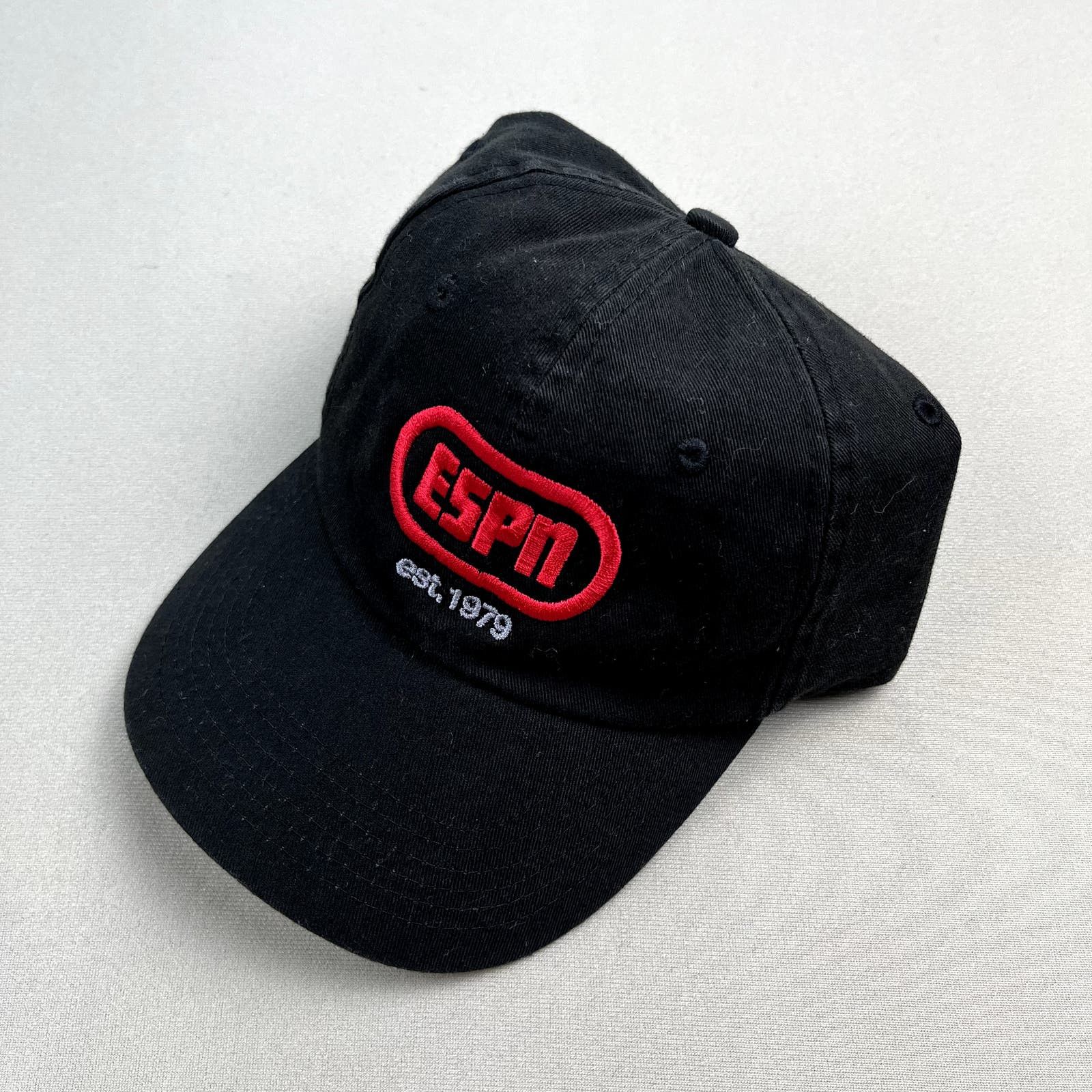 Disney ESPN Sports Hat Black Television Network Logo SportsCenter | Grailed