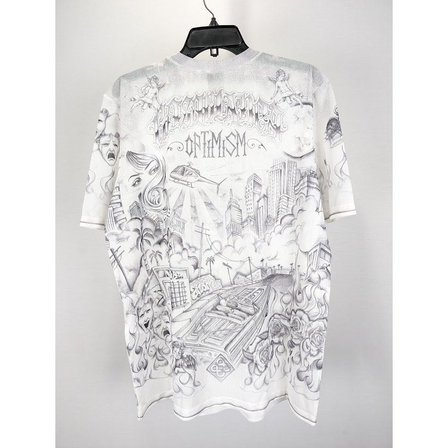 Casablanca o1rshd1 DUP / Printed Crewneck Short Sleeve Mesh Top Tattoo Size US M / EU 48-50 / 2 - 8 Thumbnail