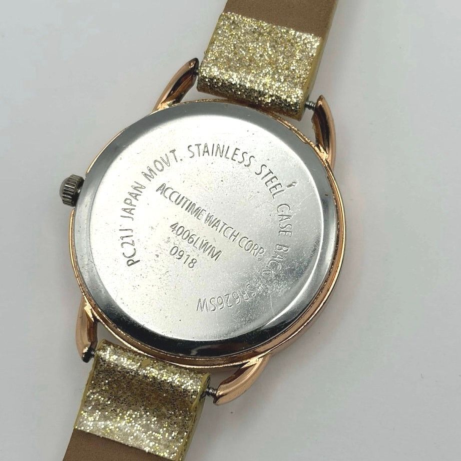 Other Gold Shimmer Accutime Watch Size ONE SIZE - 5 Thumbnail
