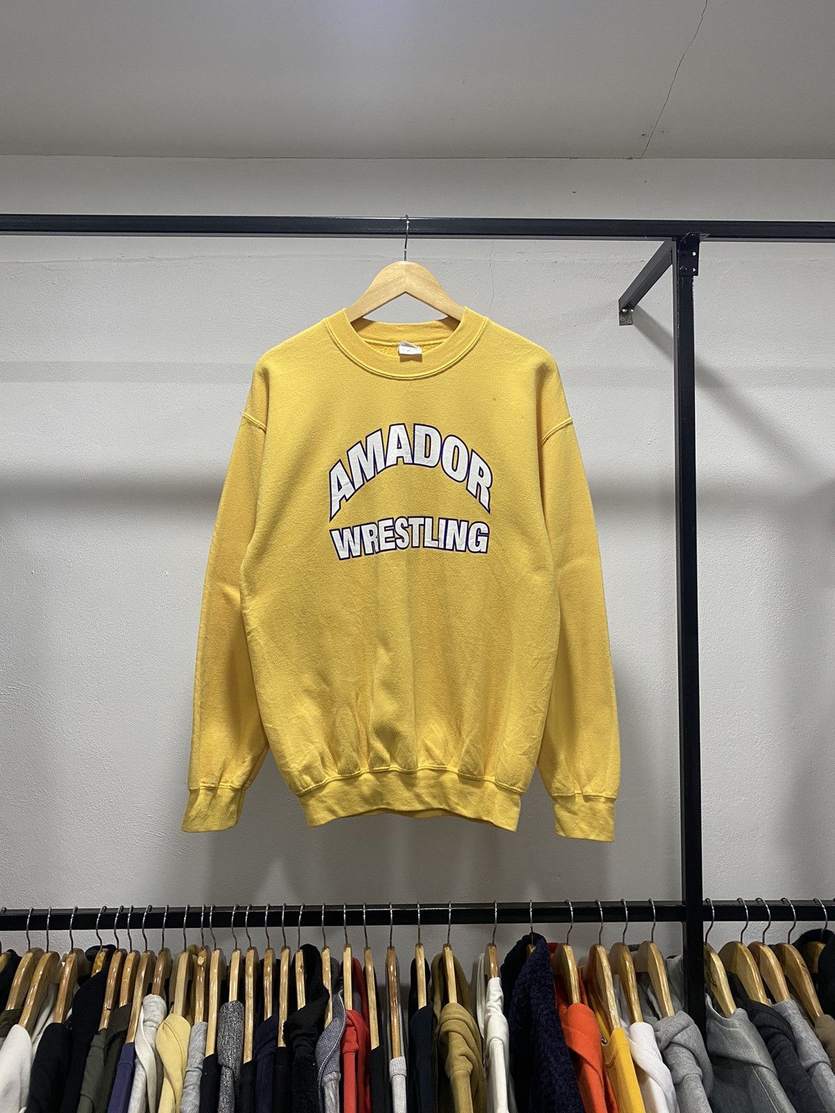 Tapout × Vintage × WWE 💥Amador Wrestling Spellout Sweatshirt 90s Y2K Size US M / EU 48-50 / 2 - 2 Thumbnail