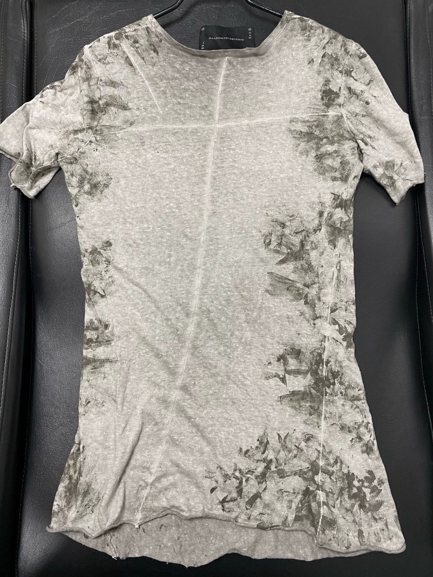 10sei0otto 10sei0otto Washed Distressed Gray Short Sleeve Size US M / EU 48-50 / 2 - 2 Thumbnail