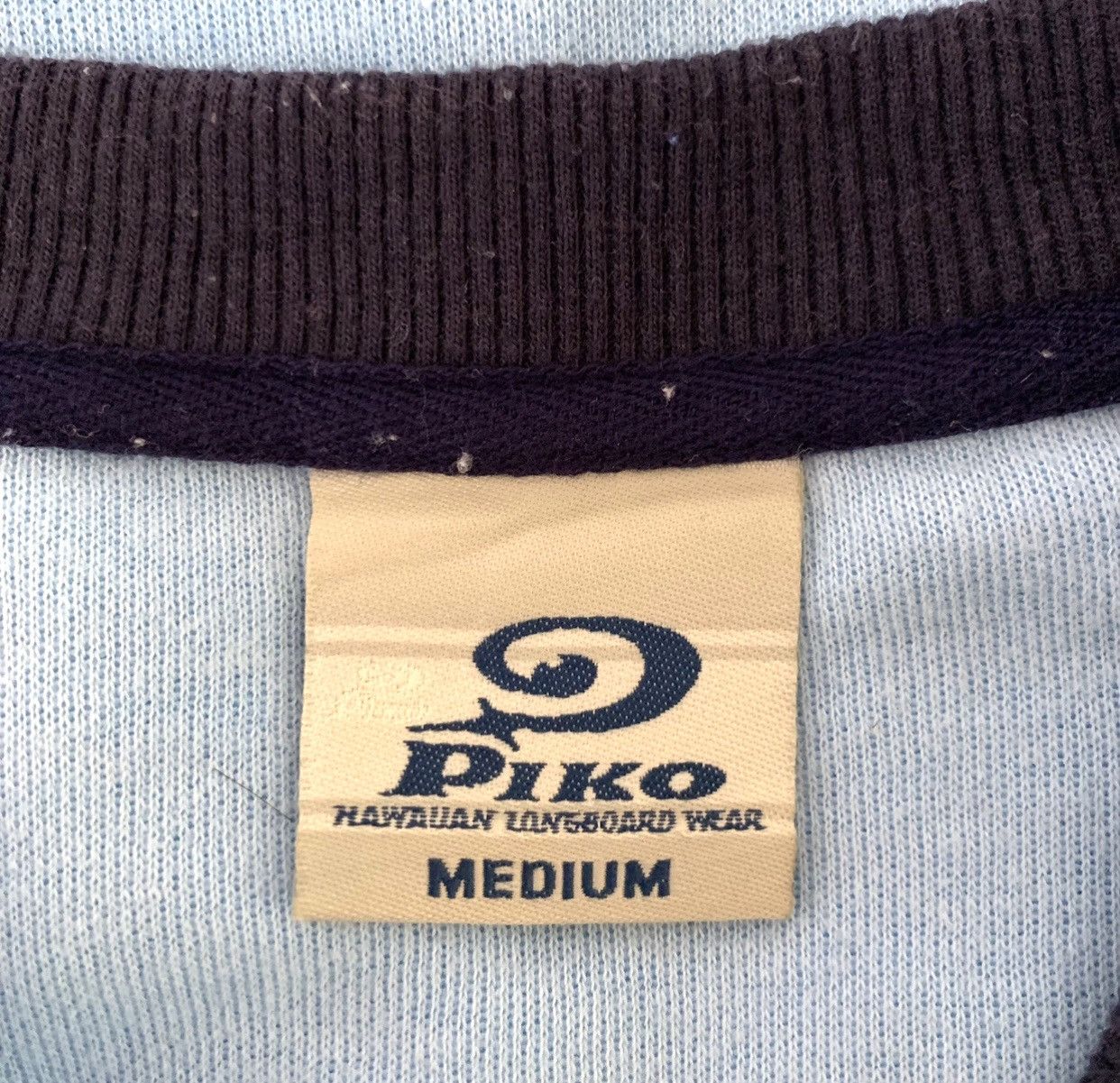Vintage Vintage 90s Piko Hawaiian Longboard Wear Sweatshirt Size US M / EU 48-50 / 2 - 9 Thumbnail