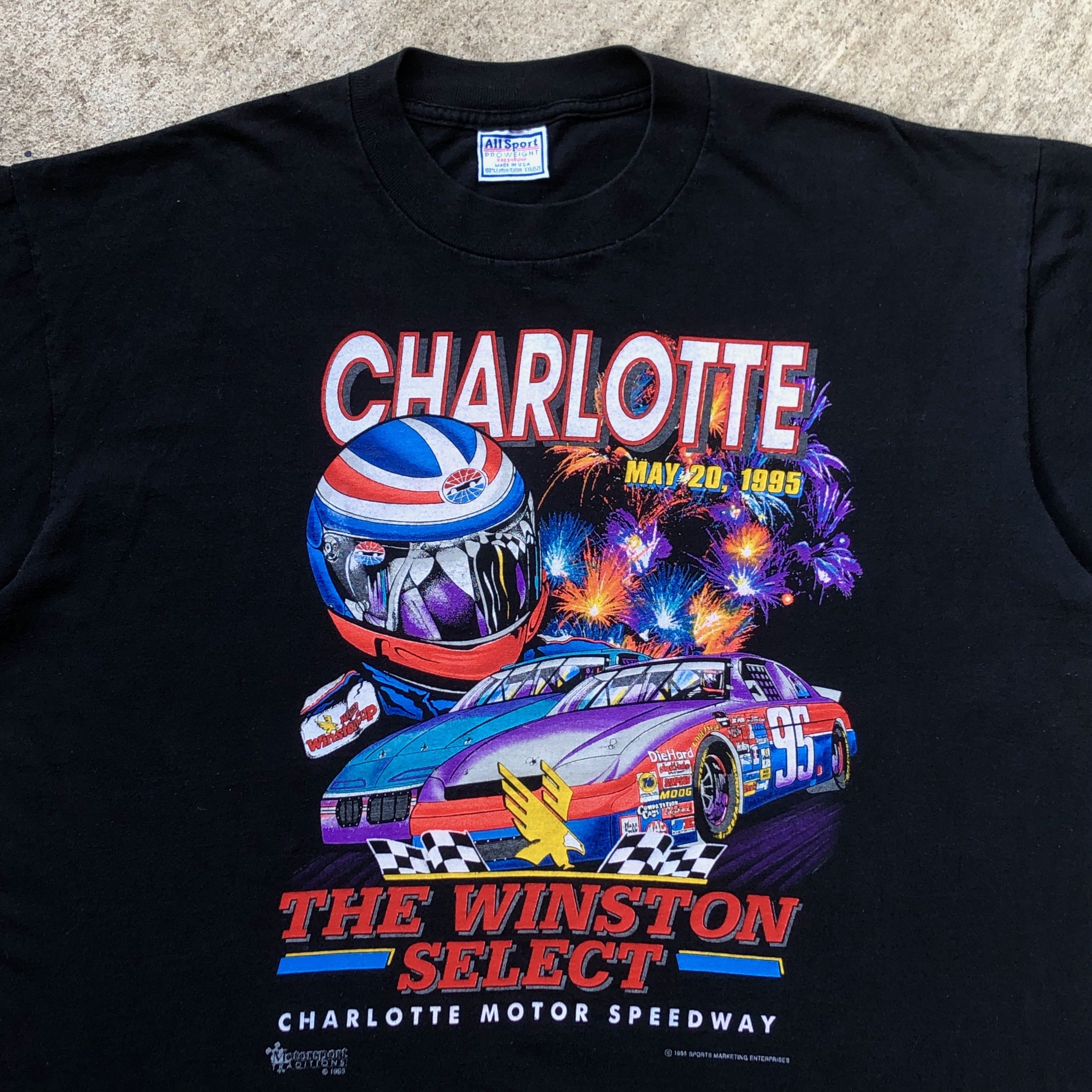 NASCAR Vintage 90s NASCAR RACING WINSTON T-shirt Size US XXL / EU 58 / 5 - 2 Thumbnail
