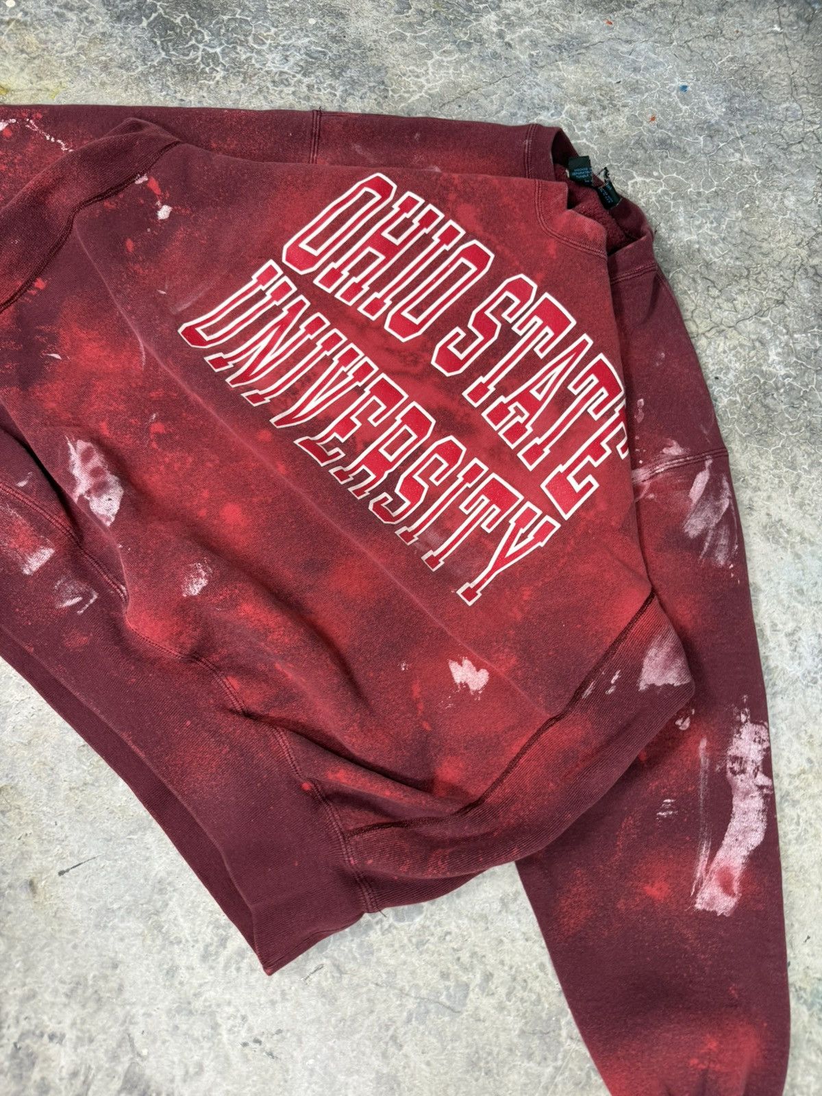 NCAA × Vintage Vintage Distressed Faded Ohio Sweatshirt Size US XL / EU 56 / 4 - 3 Thumbnail