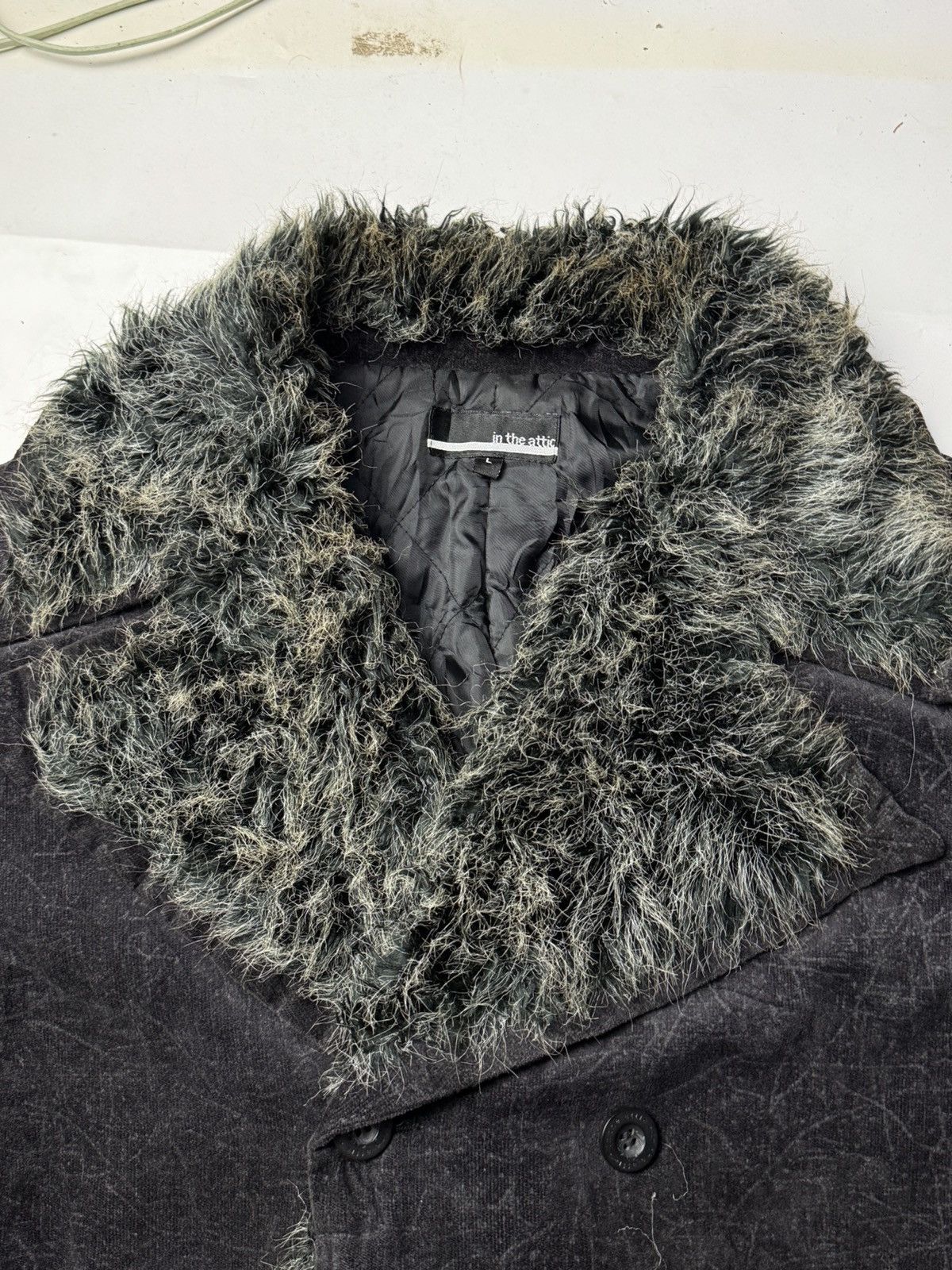 If Six Was Nine × Japanese Brand × Le Grande Bleu (L.G.B.) Fur Intheattic Coat Jacket Size US L / EU 52-54 / 3 - 5 Thumbnail