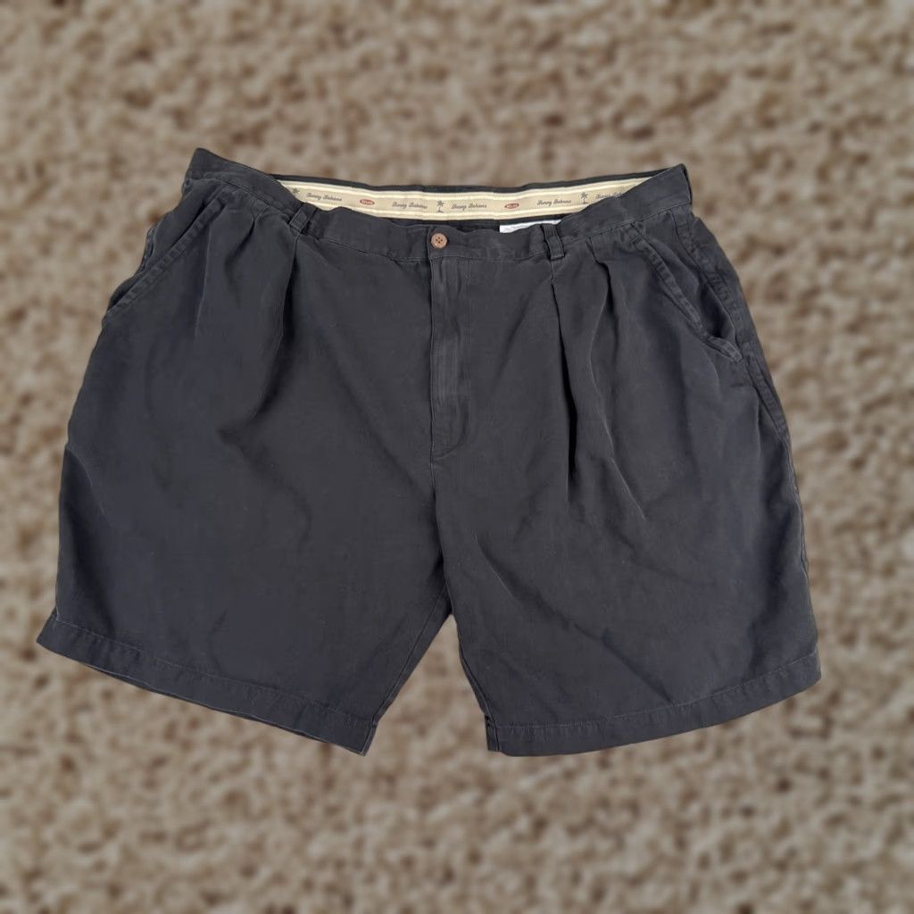 Tommy Bahama Tommy Bahama Shorts Mens Bermuda 42 Black Silk Pleated Beach Vacation 42x9 Size US 42 / EU 58 - 1 Thumbnail