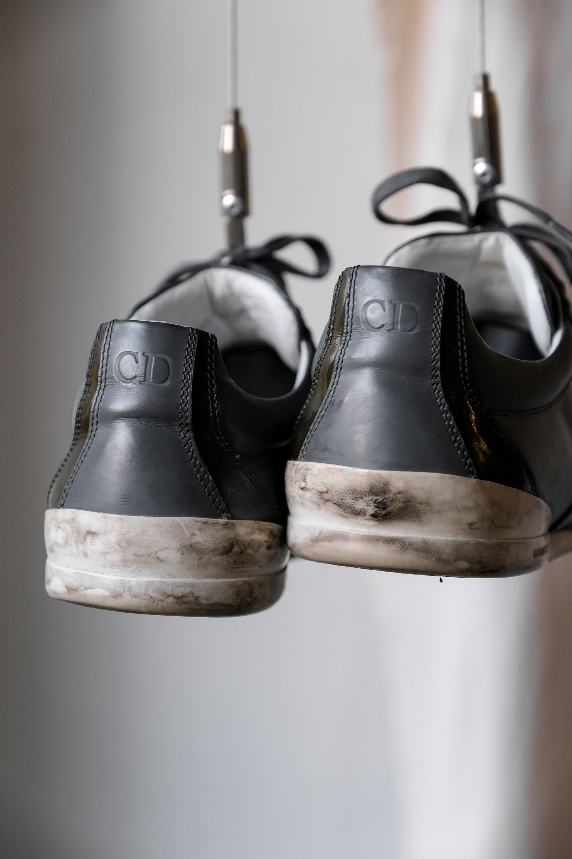 Dior DIOR HOMME Silver / Grey Leather Sneakers Size US 9 / EU 42 - 6 Thumbnail