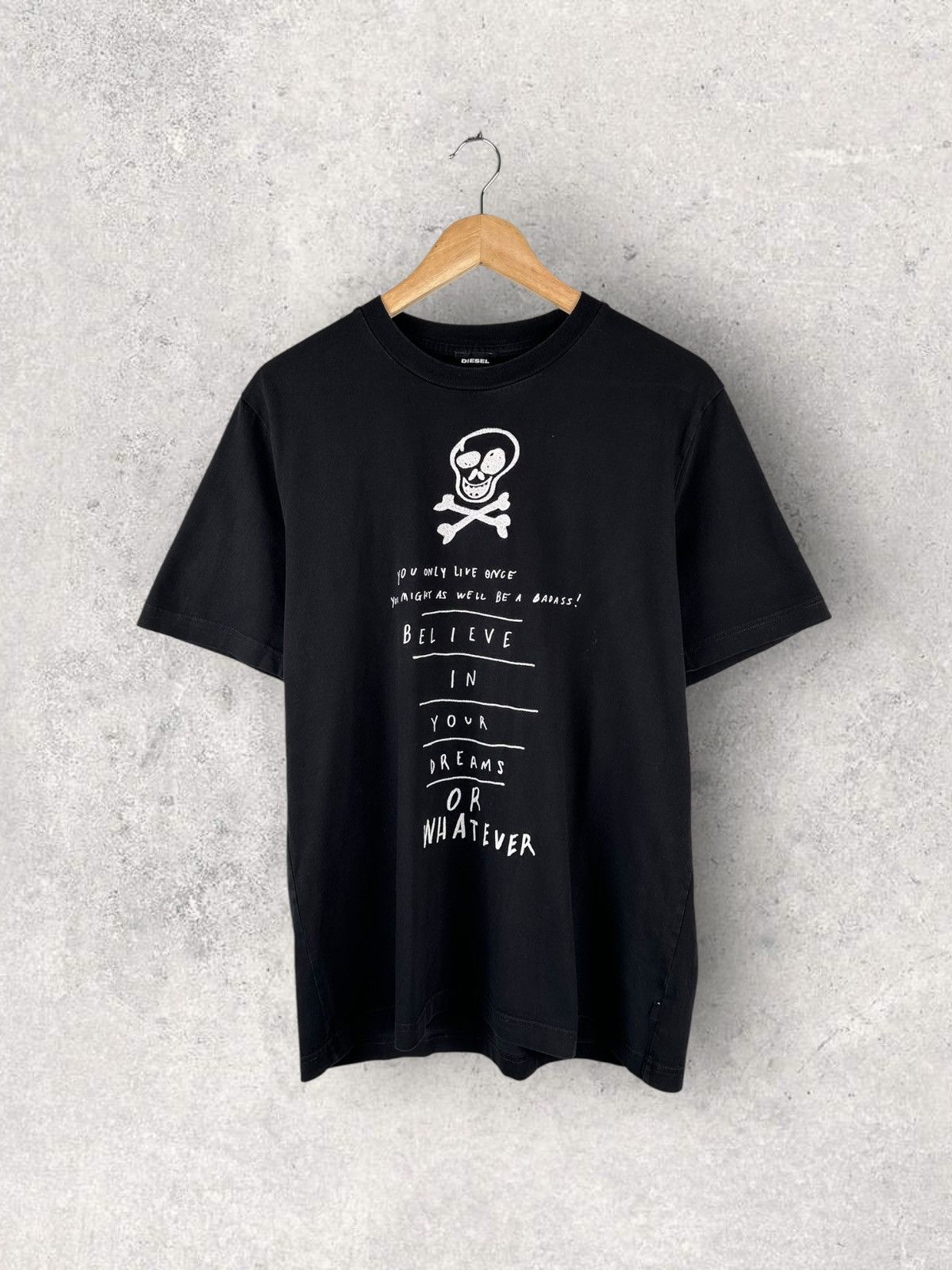 Diesel Diesel Skull Box Logo Tee Size US M / EU 48-50 / 2 - 1 Thumbnail