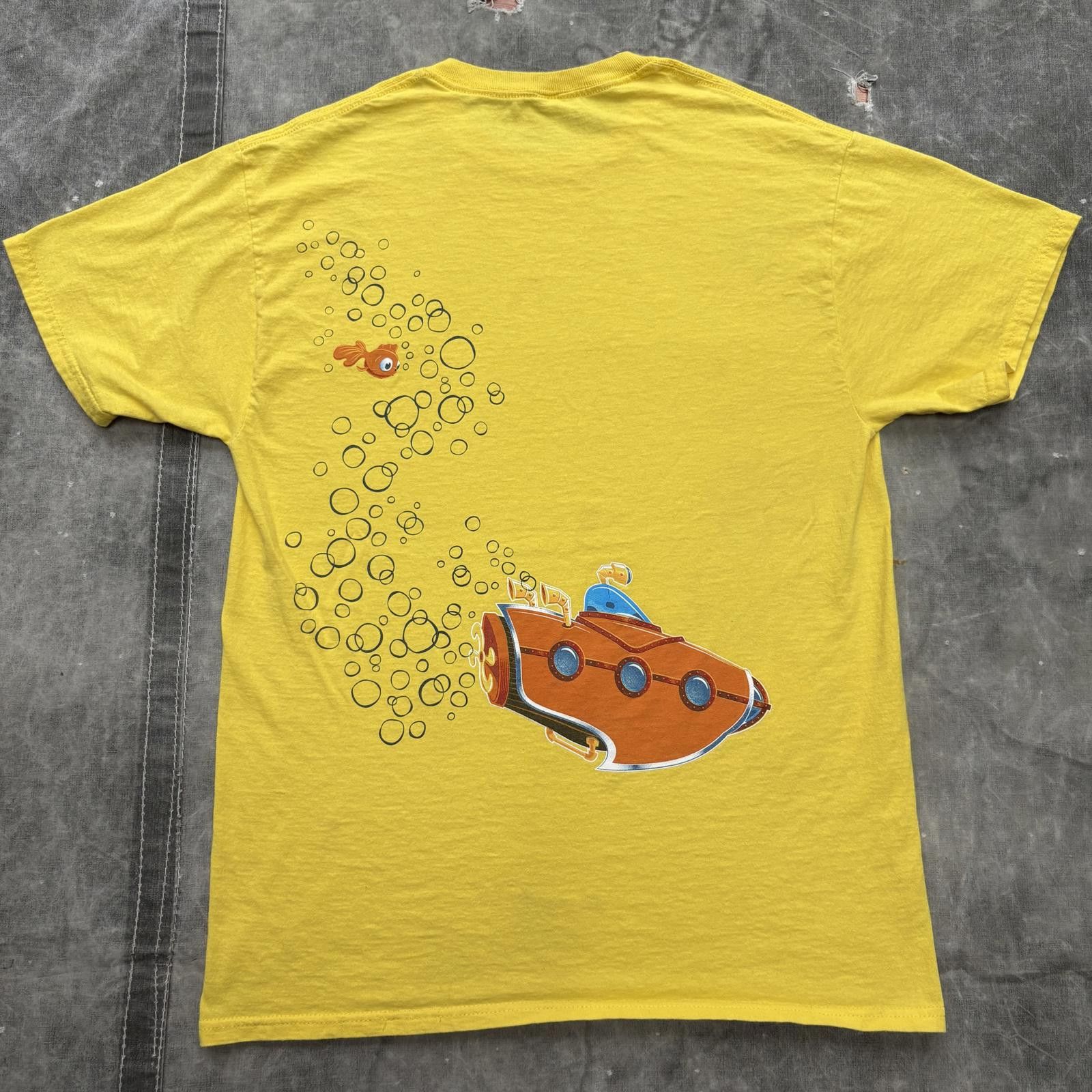 Other Vintage Y2K Submarine Fish Sea Bible Verse Psalm Jesus Shirt Size US M / EU 48-50 / 2 - 2 Thumbnail
