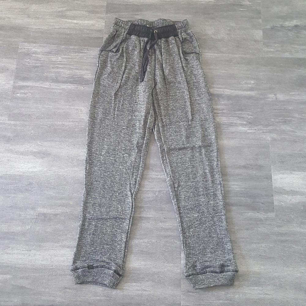 Designer Dark Slate Black Trim Sweats Size 32" / US 10 / IT 46 - 1 Thumbnail