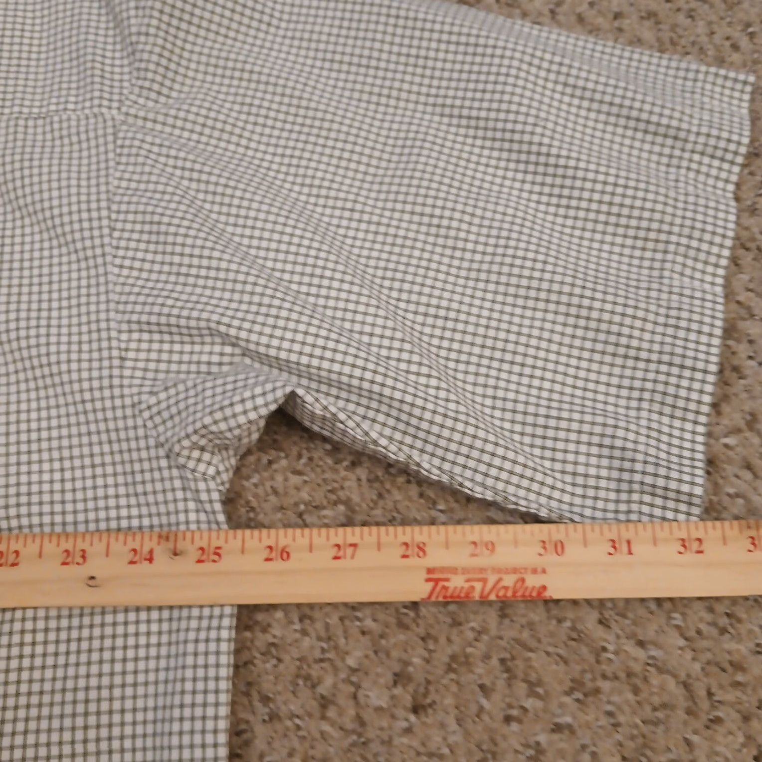 Haggar Haggar Shirt Mens XL Green Plaid Short Sleeve Button-Down Cotton Blend Size US XL / EU 56 / 4 - 7 Thumbnail