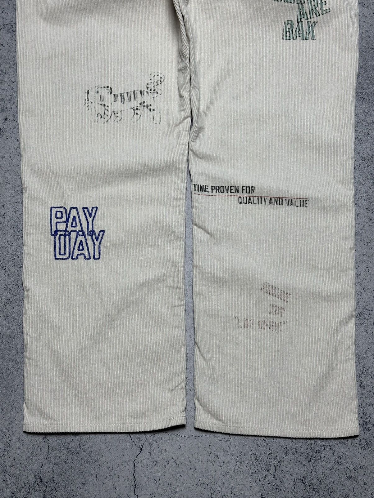 Other Pay Day Mulberry Printed Corduroy Workwear Pants Size US 33 - 11 Thumbnail