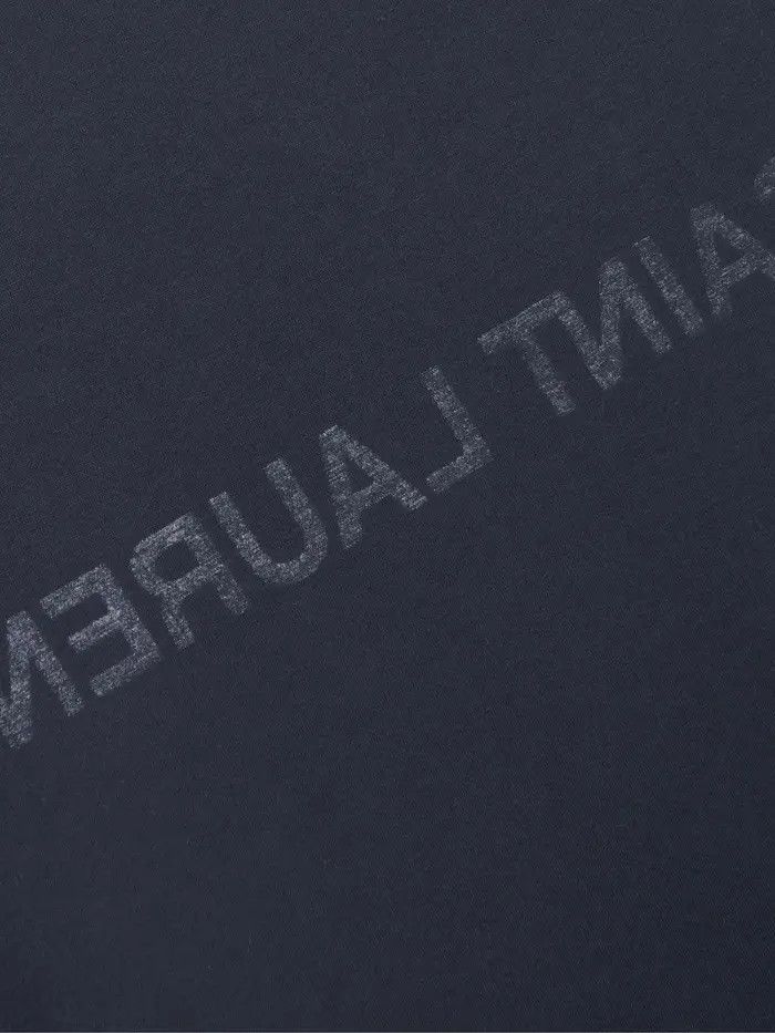 Saint Laurent Paris oc11z1225 663278 Reverse T-Shirt in Blue Size US XS / EU 42 / 0 - 2 Thumbnail