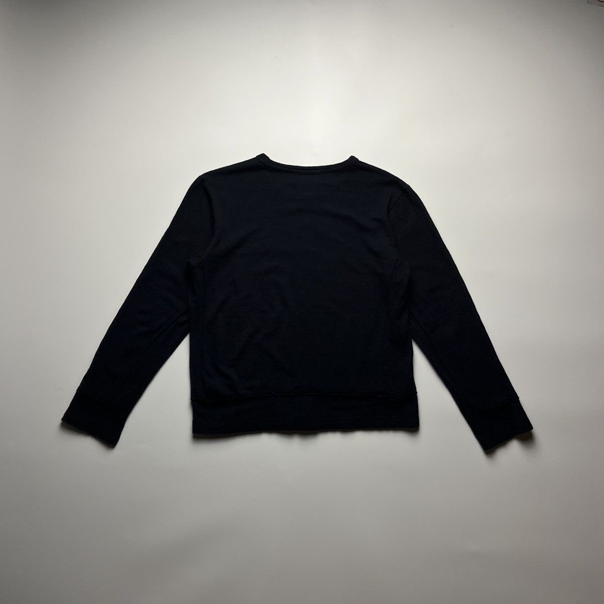 Comme des Garcons × H&M H&M x Comme des Garçons - 2008 Black Raw Hem Design L/S Size S / US 4 / IT 40 - 2 Thumbnail