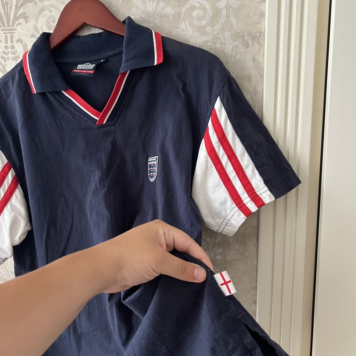 Vintage Vintage Admiral England Polo Shirt Football soccer Size US S / EU 44-46 / 1 - 5 Thumbnail