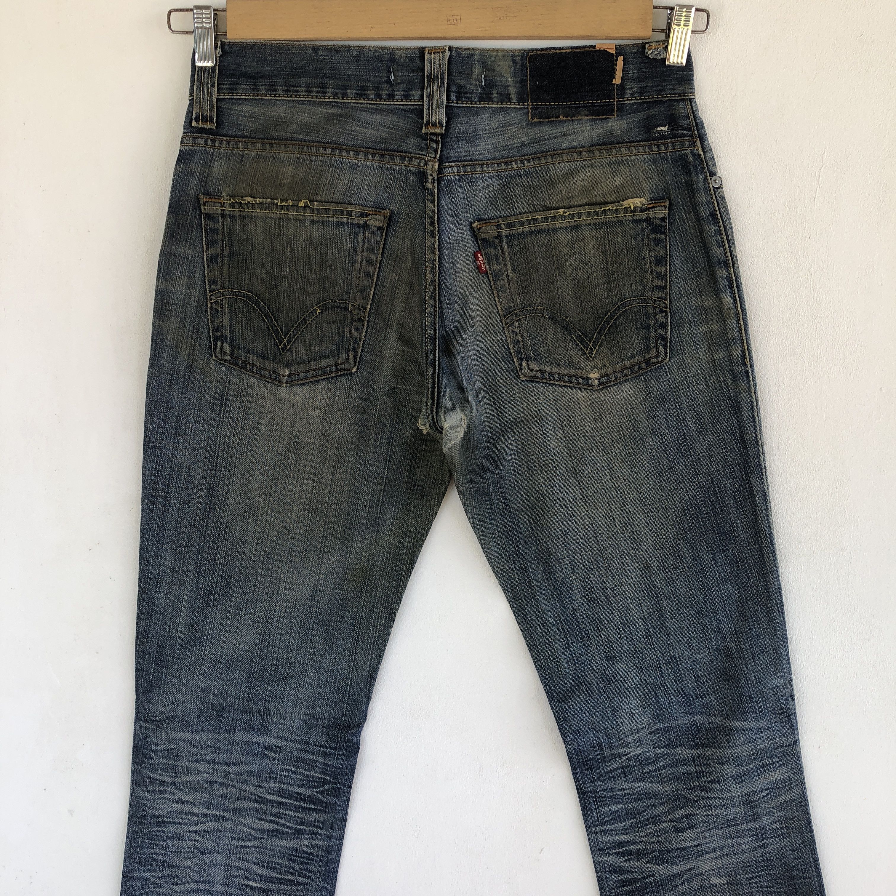 Levi's Vintage Y2K Levis 511 Faded Jeans Levi's Dirty Skinny Denim Size US 32 / EU 48 - 3 Thumbnail