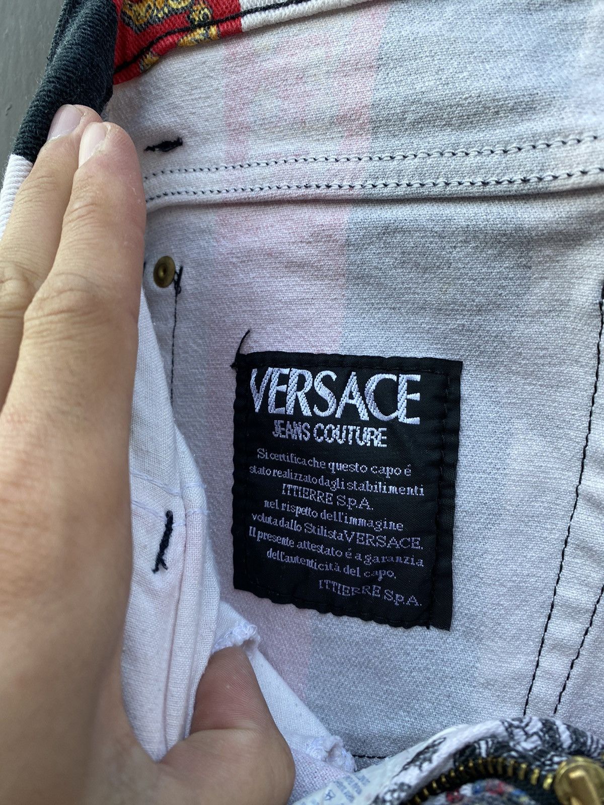 Versace Versace 90s Vintage Rock Royalty pants size 29 made in italy Size 29" - 12 Thumbnail