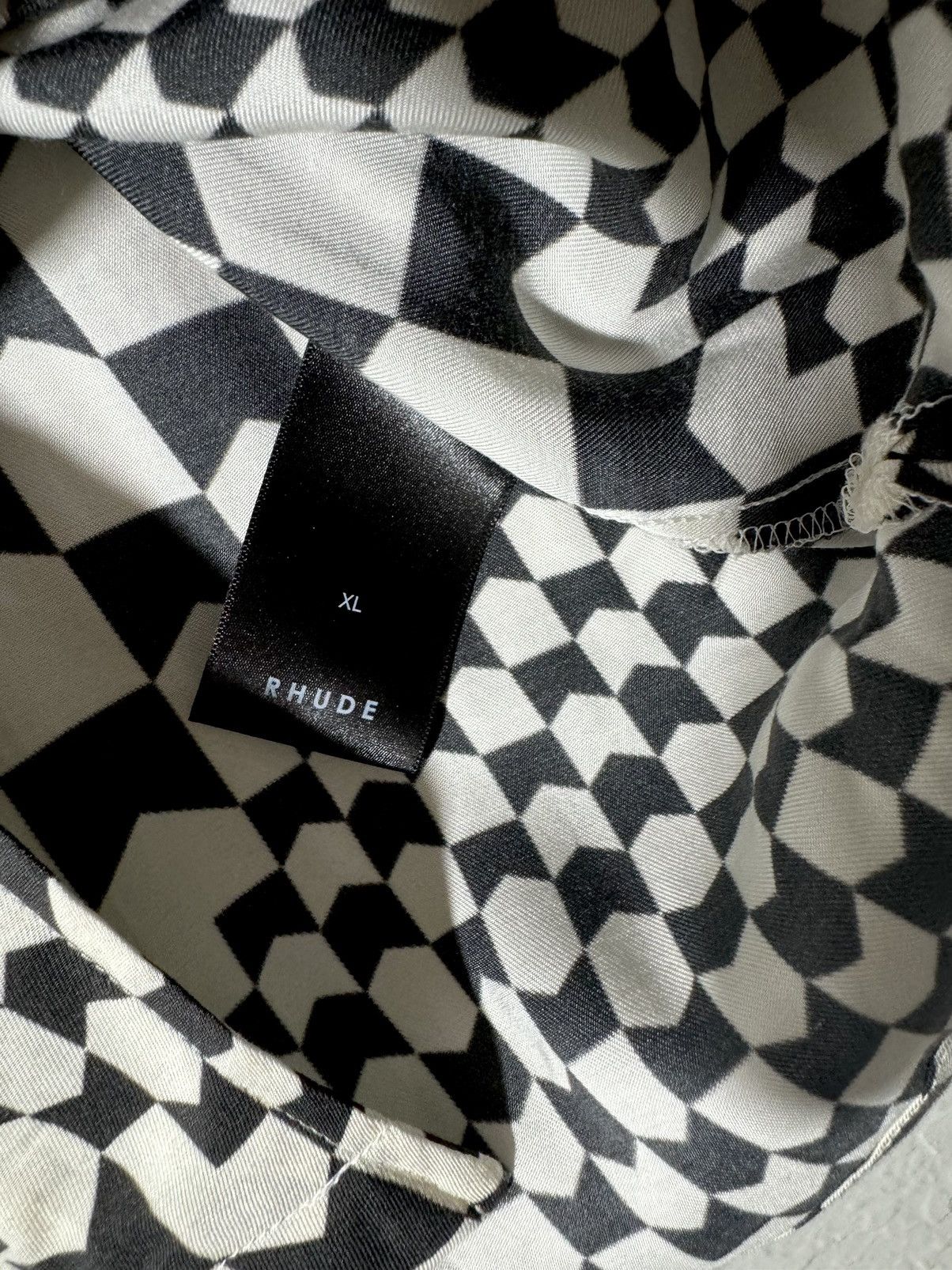 Rhude Rhude Logo Button Up Shirt All Over Print XL Size US XL / EU 56 / 4 - 10 Thumbnail
