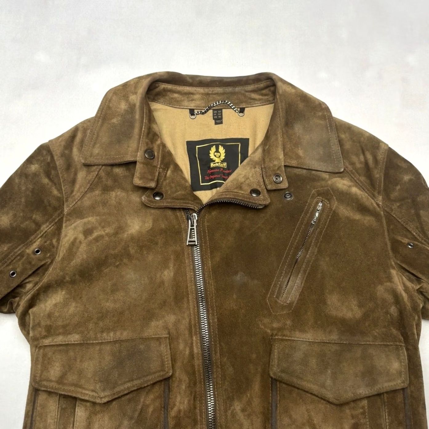 Belstaff Belstaff Charlie Suede Biker Jacket Men's 42 ASO Chris Evans Ghosted RARE Brown Size US XS / EU 42 / 0 - 2 Thumbnail